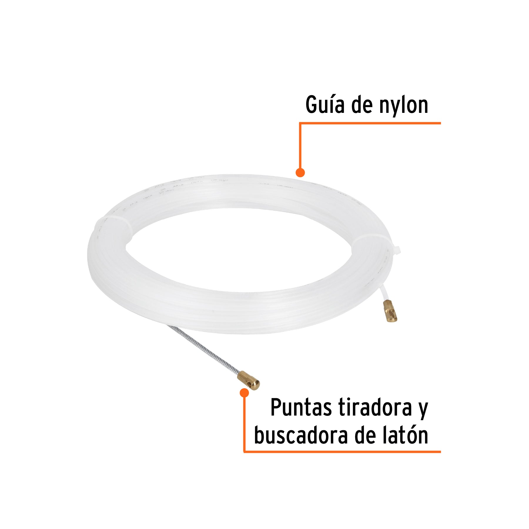 Guía de nylon de 20 m para cable, TRUPER