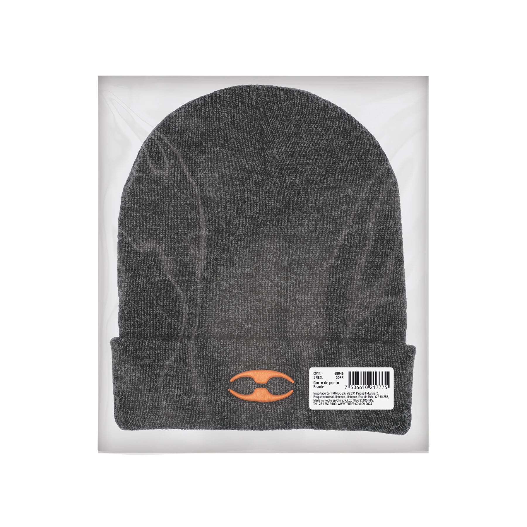 Gorro de punto, gris, TRUPER