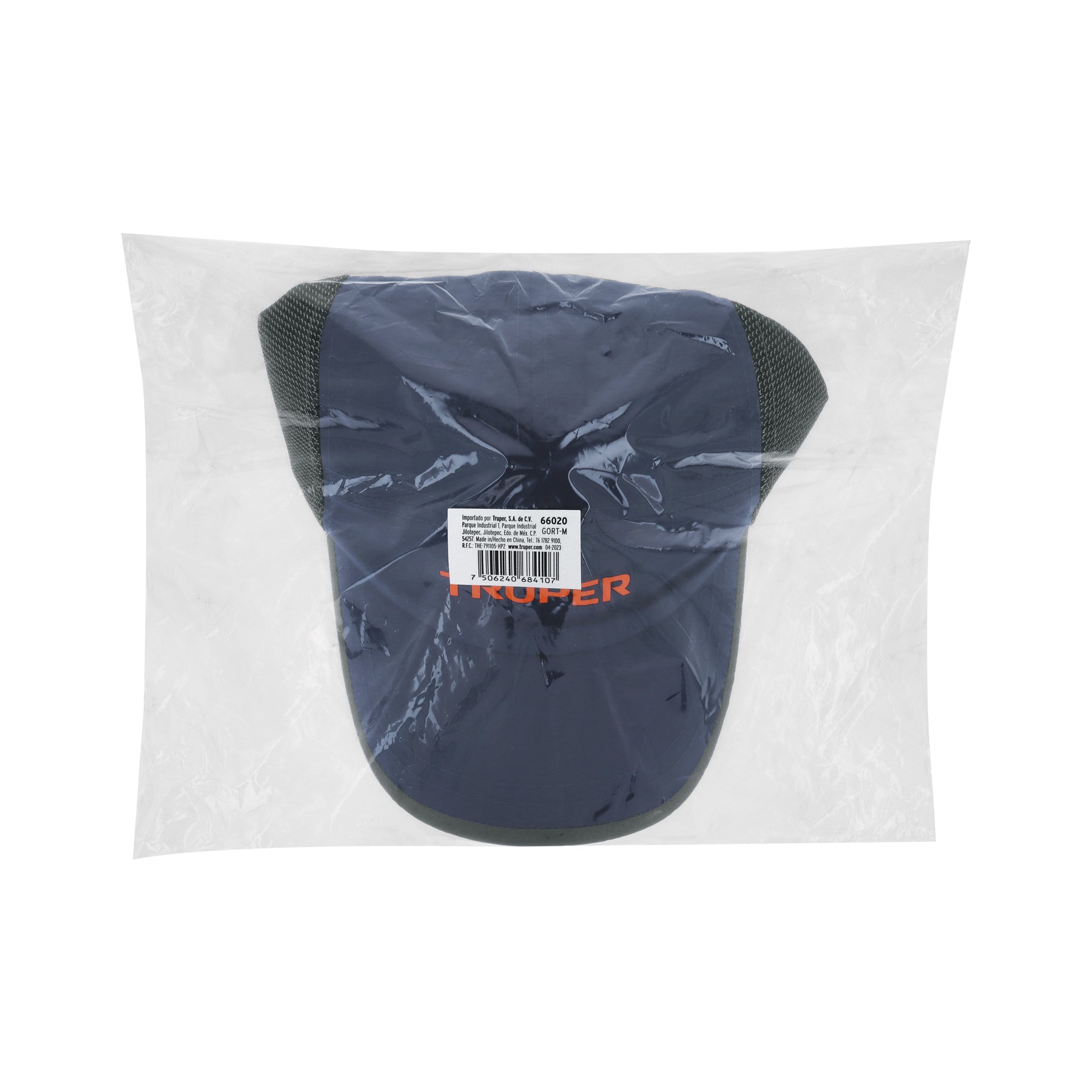 Gorra color azul marino, 100% poliéster, TRUPER