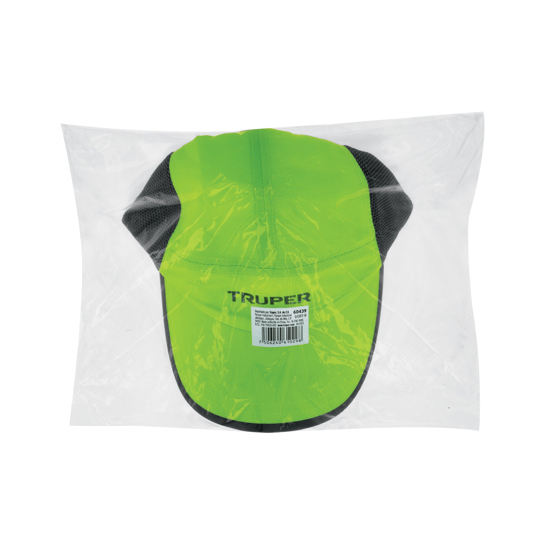 Gorra color verde, 100% poliéster, TRUPER