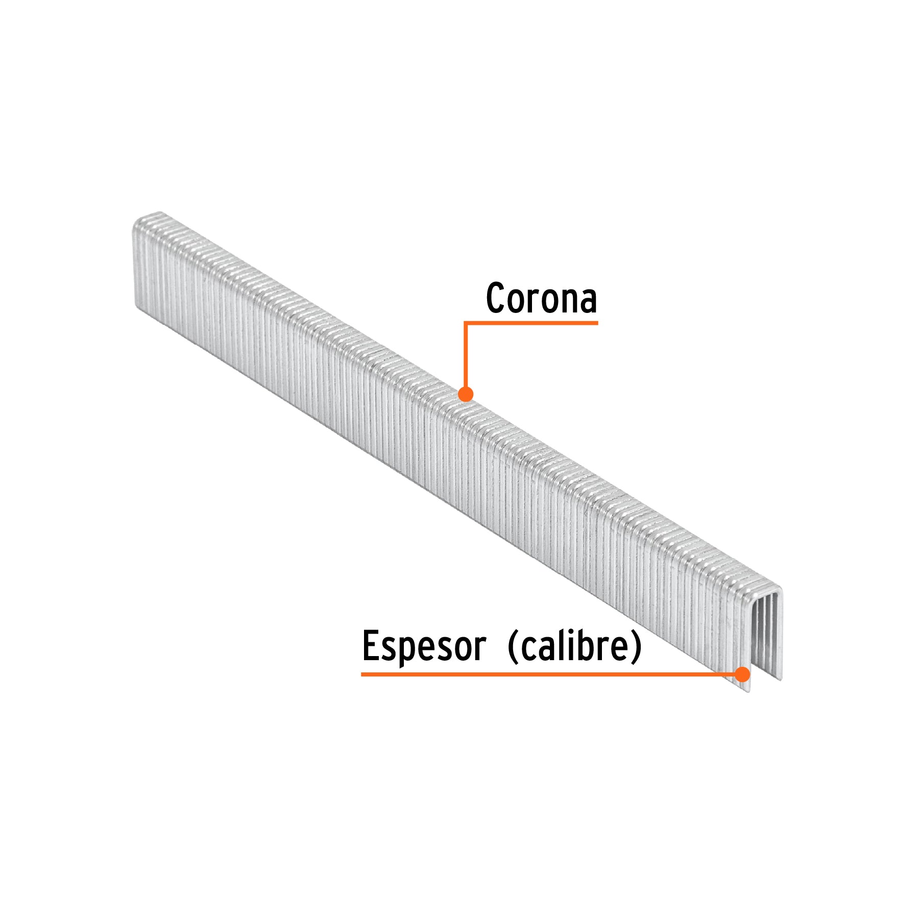 Caja con 5000 grapas corona 1/4" calibre 18, 13mm p/ENNE-120