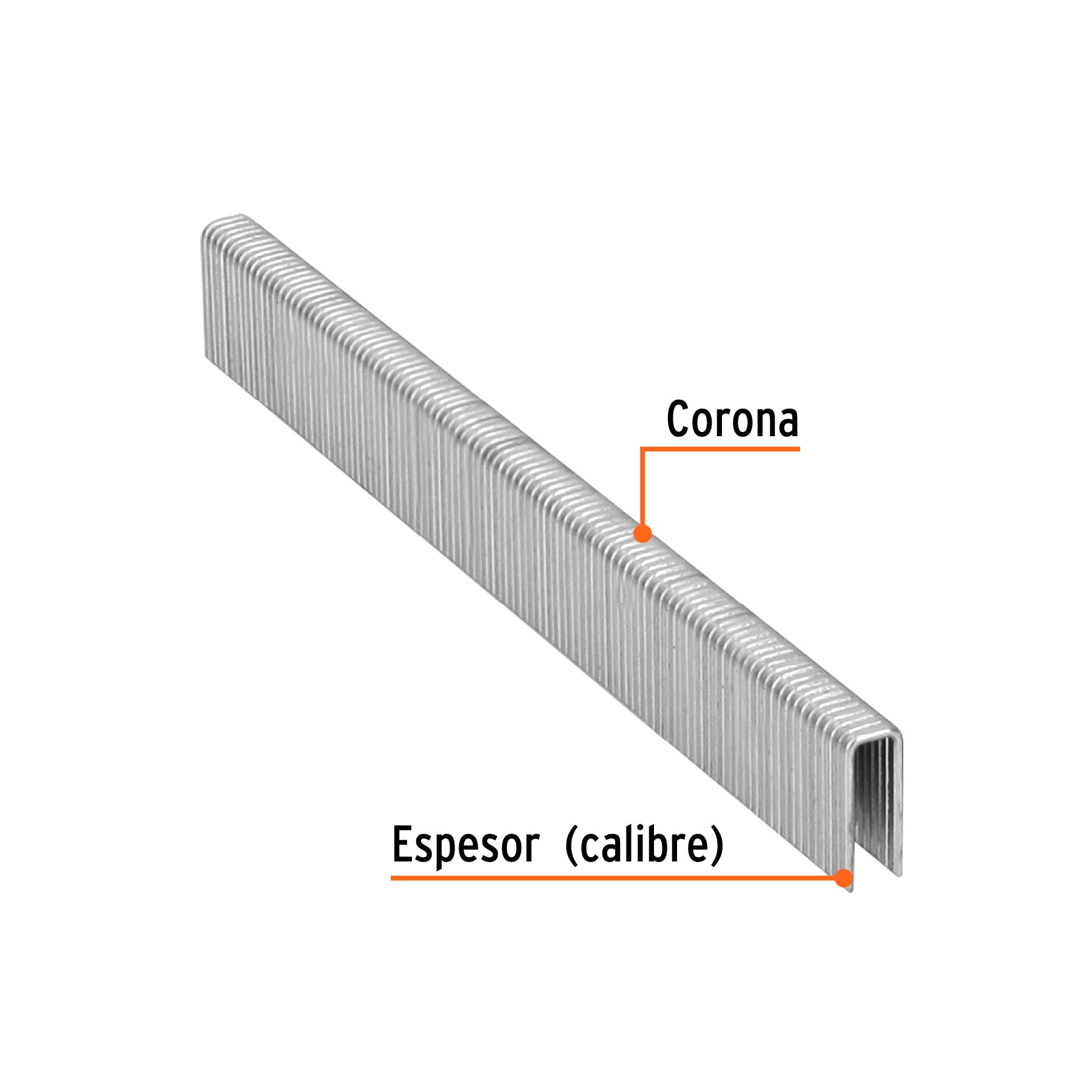 Caja con 5000 grapas corona 1/4" calibre 18, 16mm p/ENNE-120
