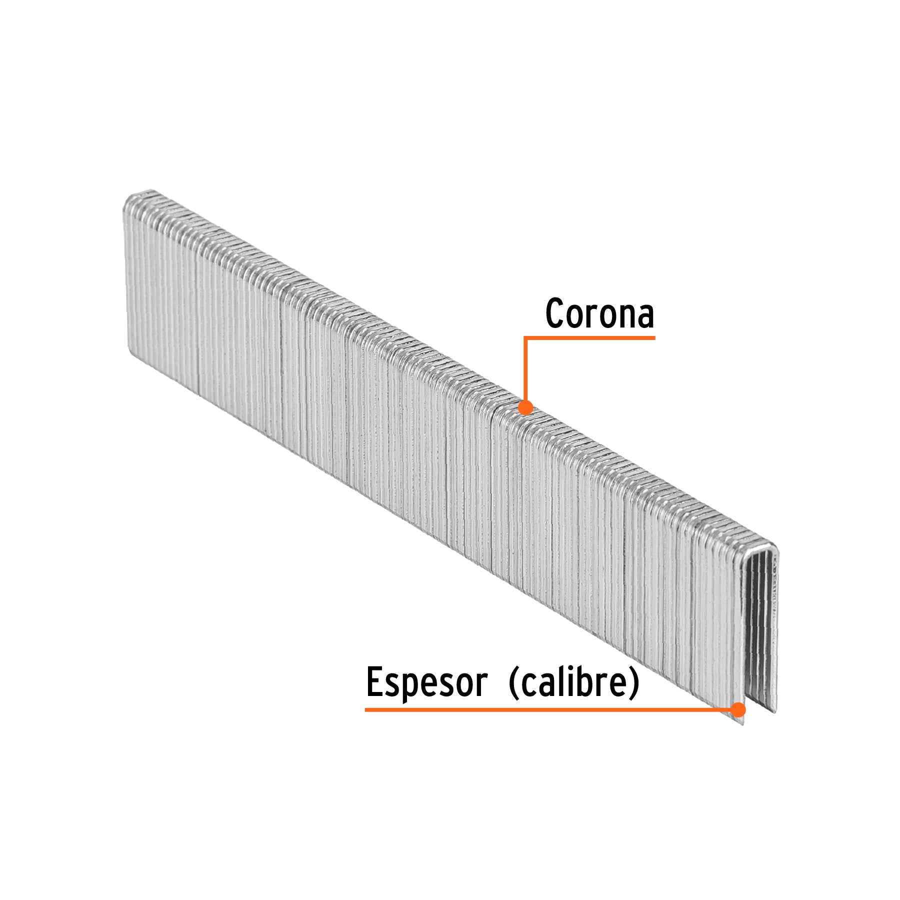 Caja con 5000 grapas corona 1/4" calibre 18, 22mm p/ENNE-120