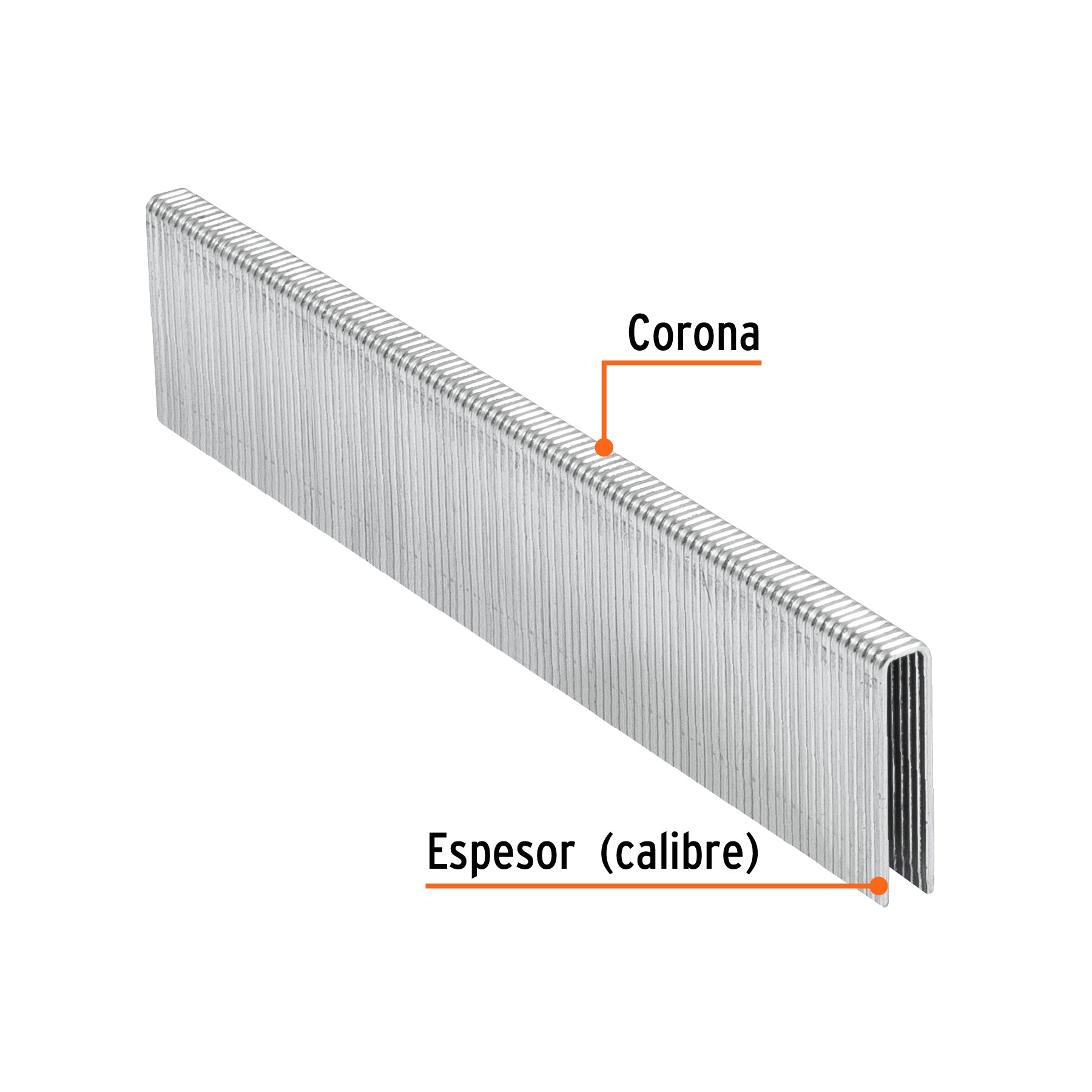 Caja con 5000 grapas corona 1/4" calibre 18, 25mm p/ENNE-120