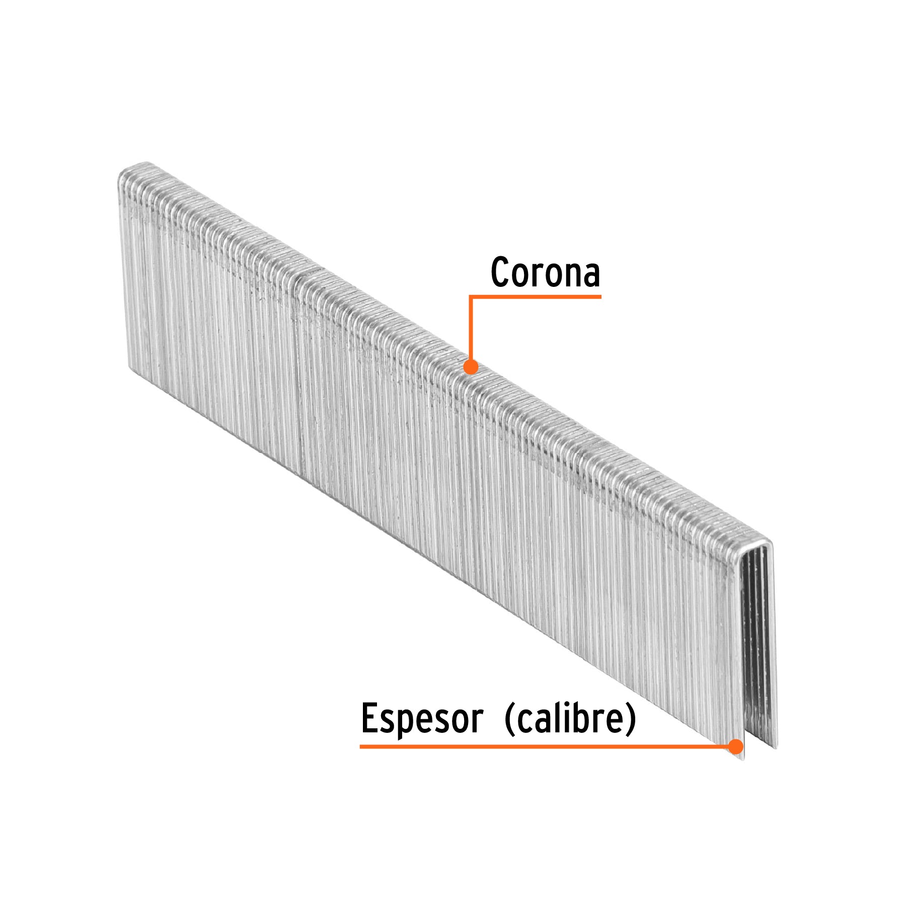 Caja con 5000 grapas corona 1/4" calibre 18, 28mm p/ENNE-120