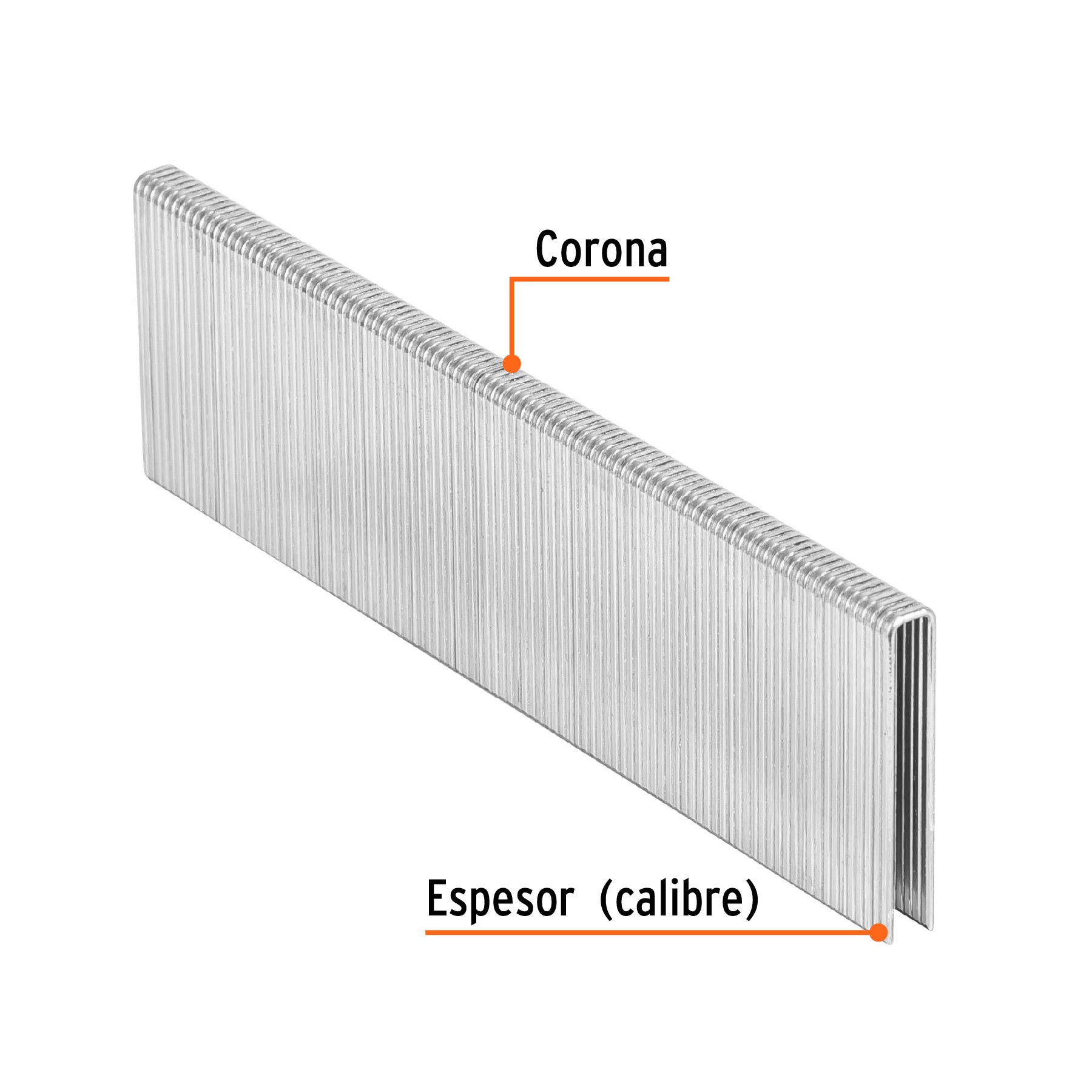 Caja con 5000 grapas corona 1/4" calibre 18, 35mm p/ENNE-120
