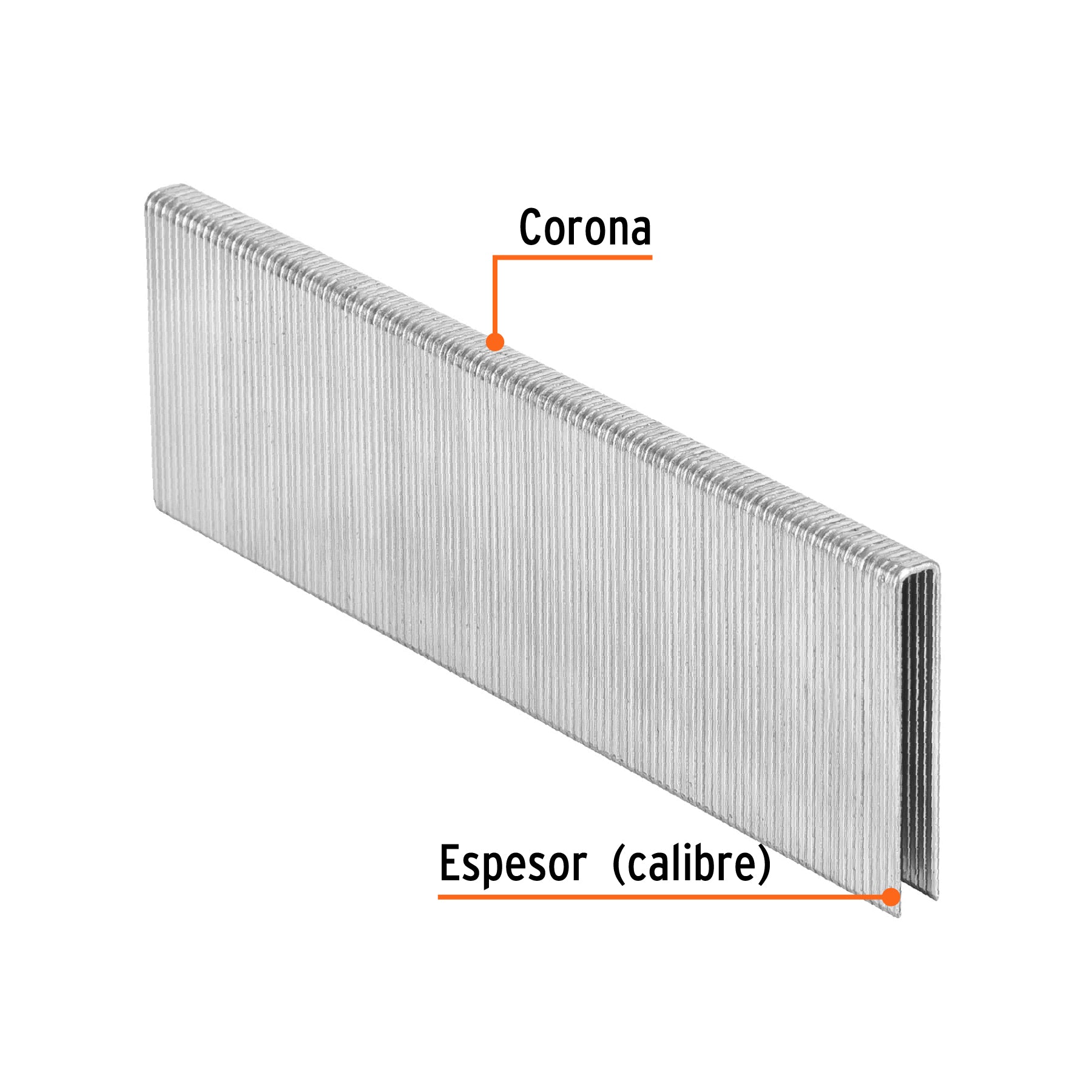 Caja con 5000 grapas corona 1/4" calibre 18, 38mm p/ENNE-120