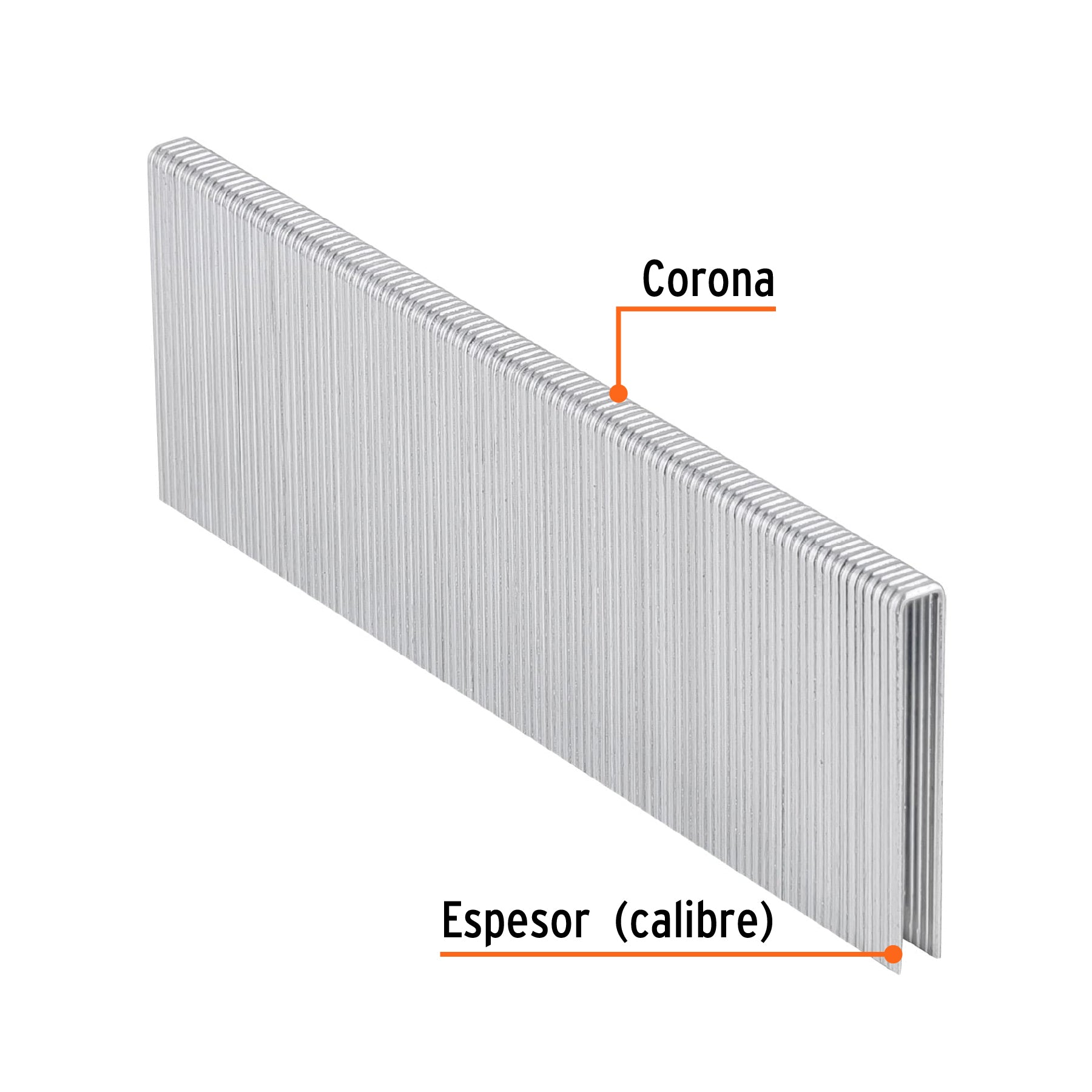Caja con 5000 grapas corona 1/4" calibre 18, 40mm p/ENNE-120
