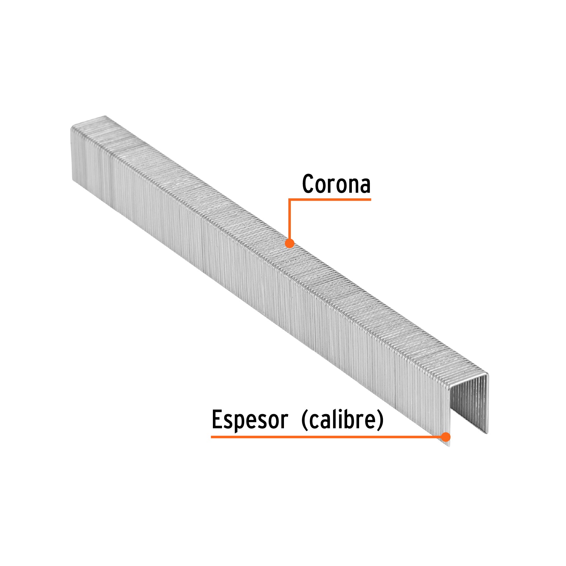 Caja con 5000 grapas corona 3/8" calibre 22, 13mm p/ENNE-70