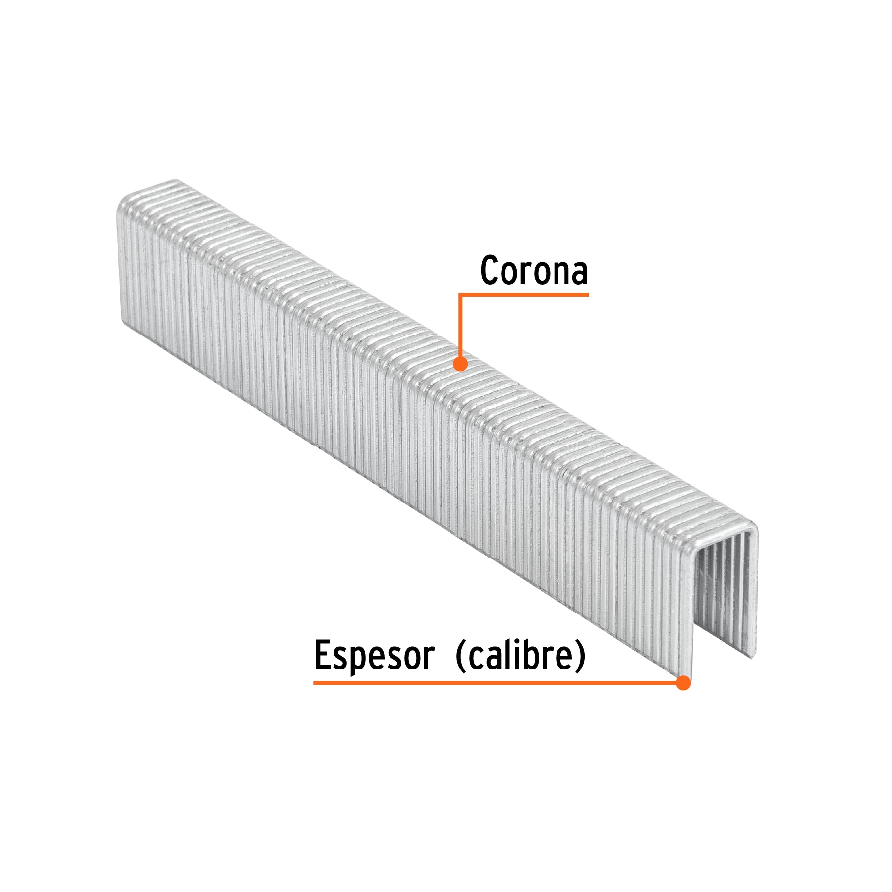 Caja con 1000 grapas corona 7/16" cal. 16, 19mm p/ENNE-160