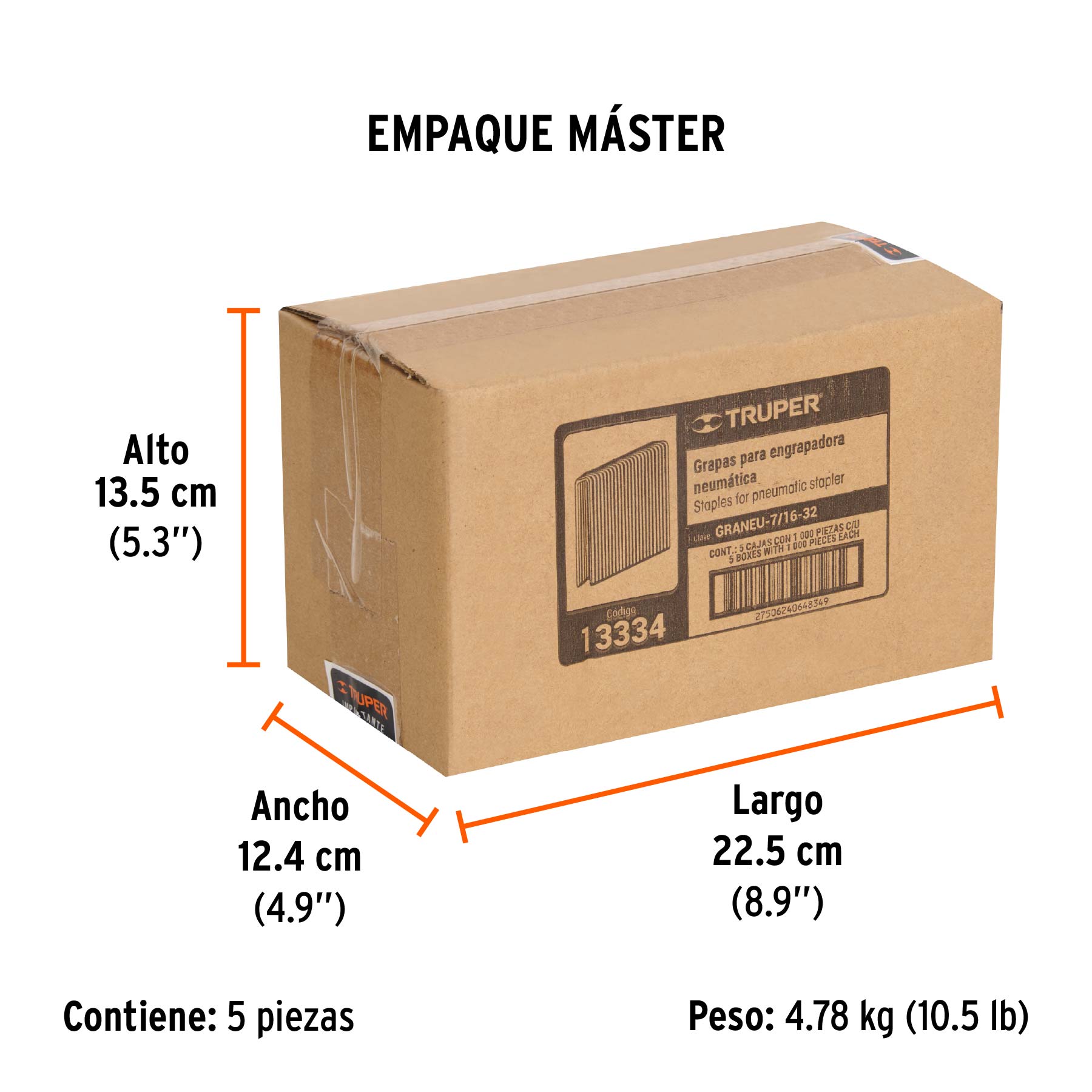 Caja con 1000 grapas corona 7/16" cal. 16, 32mm p/ENNE-160 - Empaque
