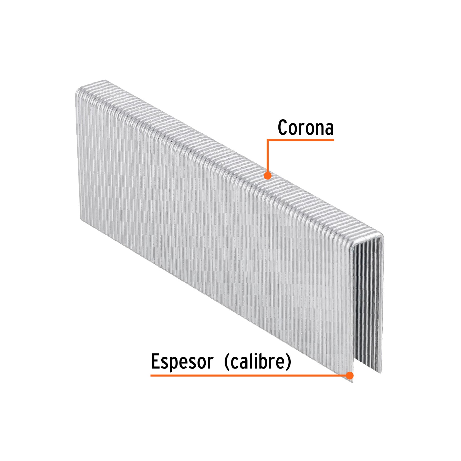 Caja con 1000 grapas corona 7/16" cal. 16, 38mm p/ENNE-160