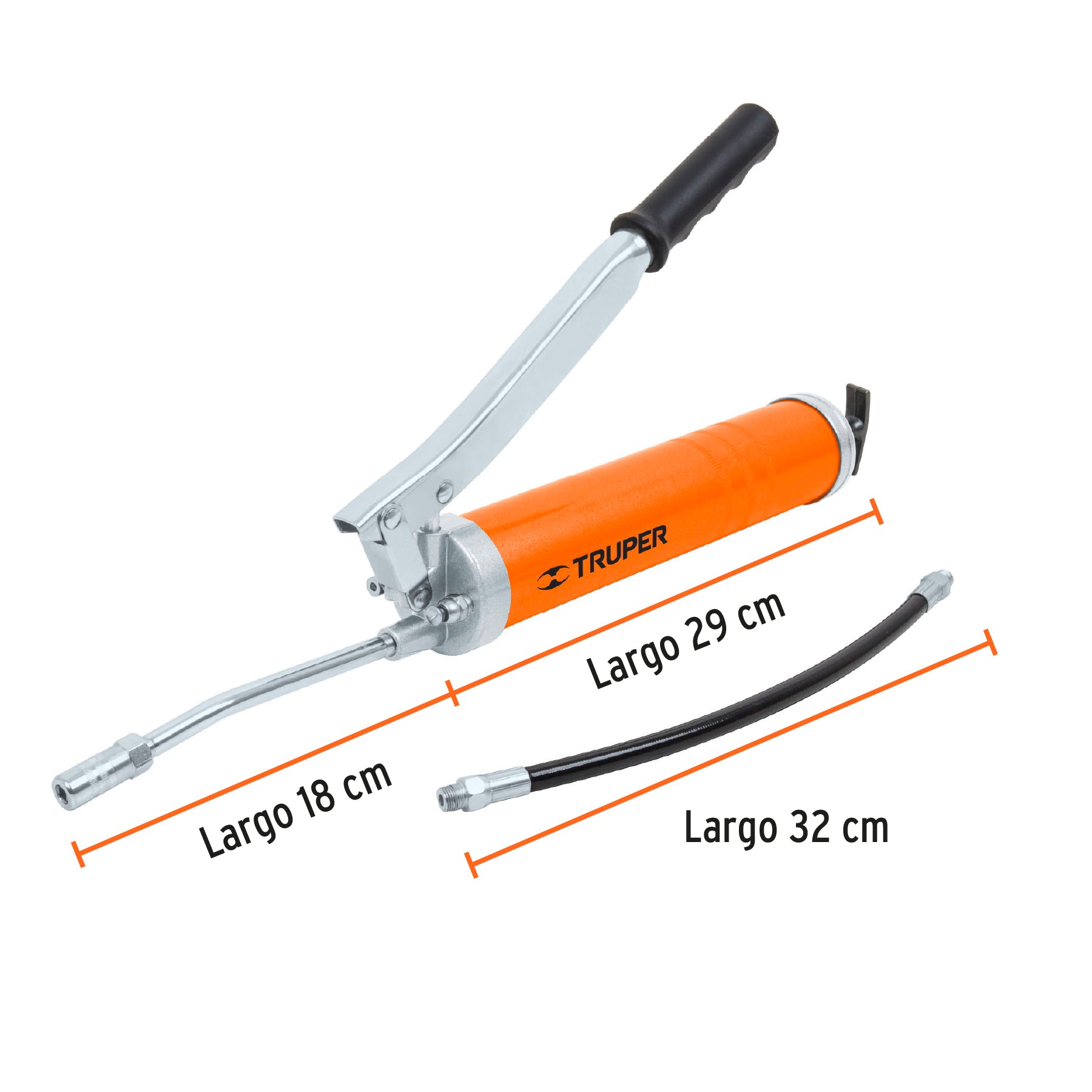 Inyectora de grasa 14 oz, 10000 PSI con grip antiderrapante