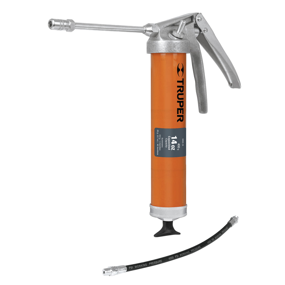 Grasera a una mano, 14 oz, 5,000 lb/pulg2