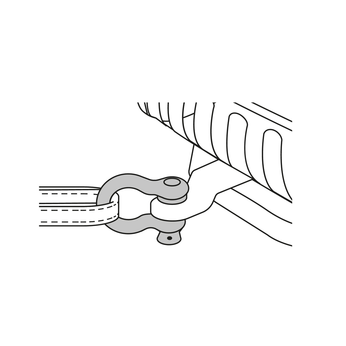 Grillete de acero forjado 1-1/8", FIERO