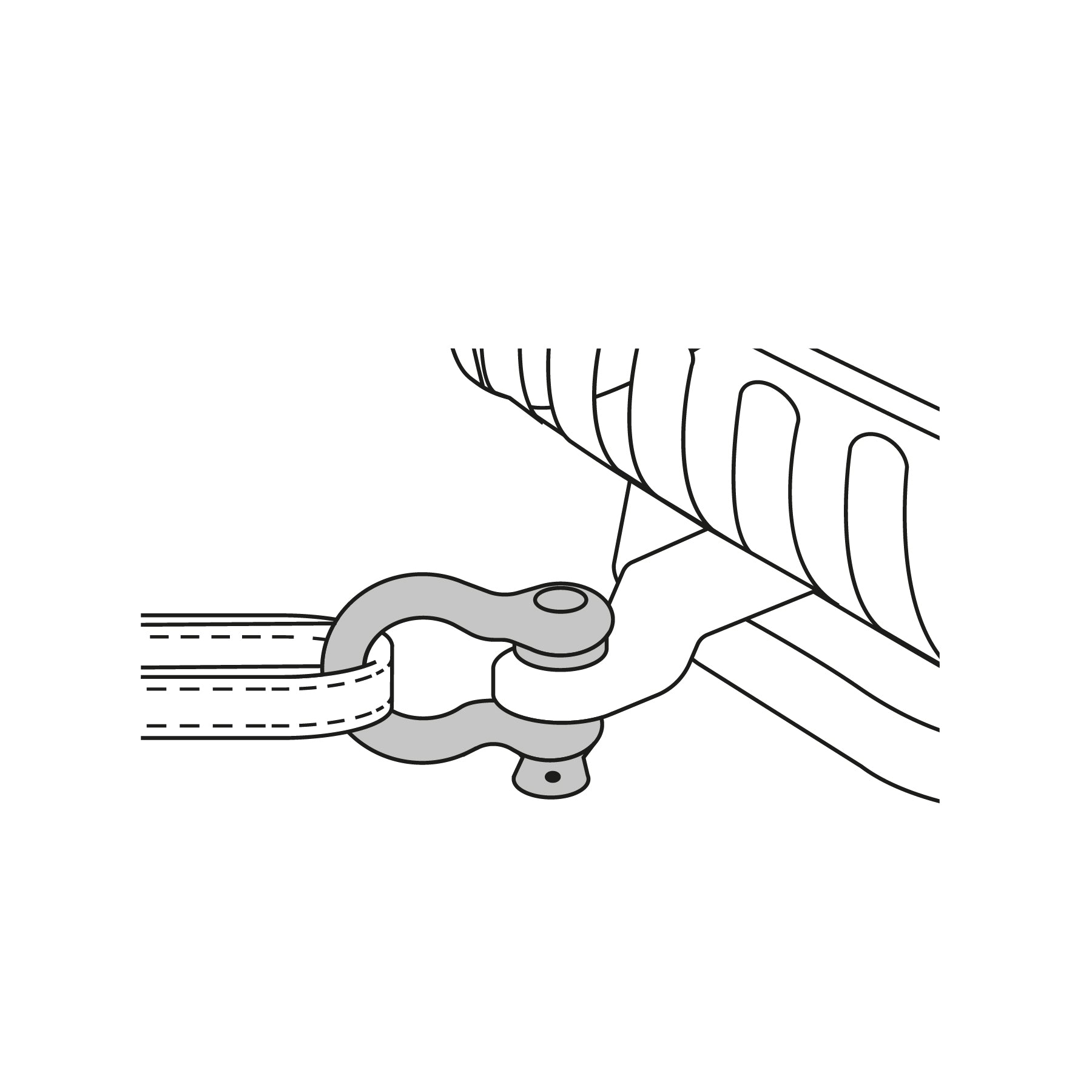 Grillete de acero forjado 1/2", FIERO