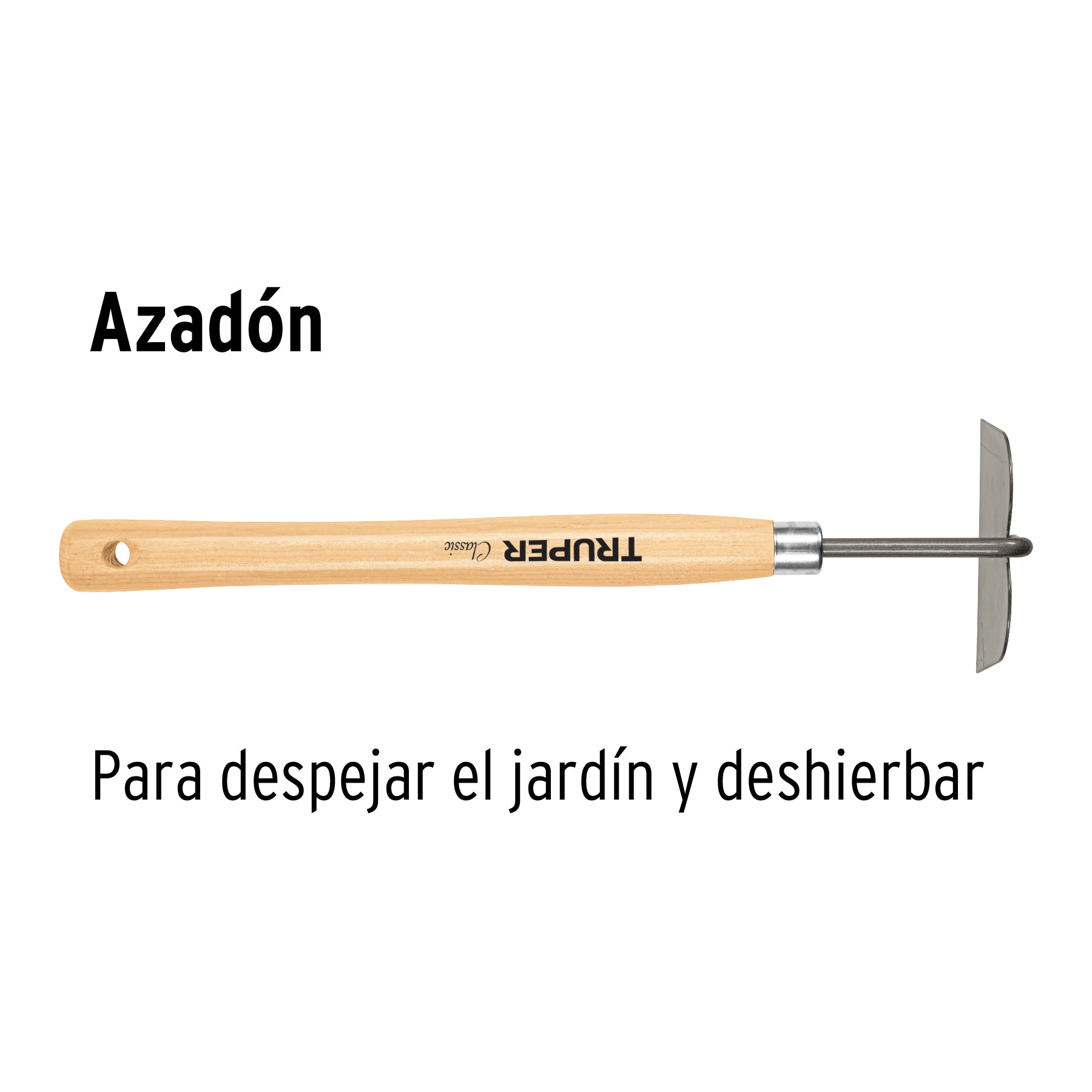 Azadón para jardín, mango de 12-1/4", TRUPER