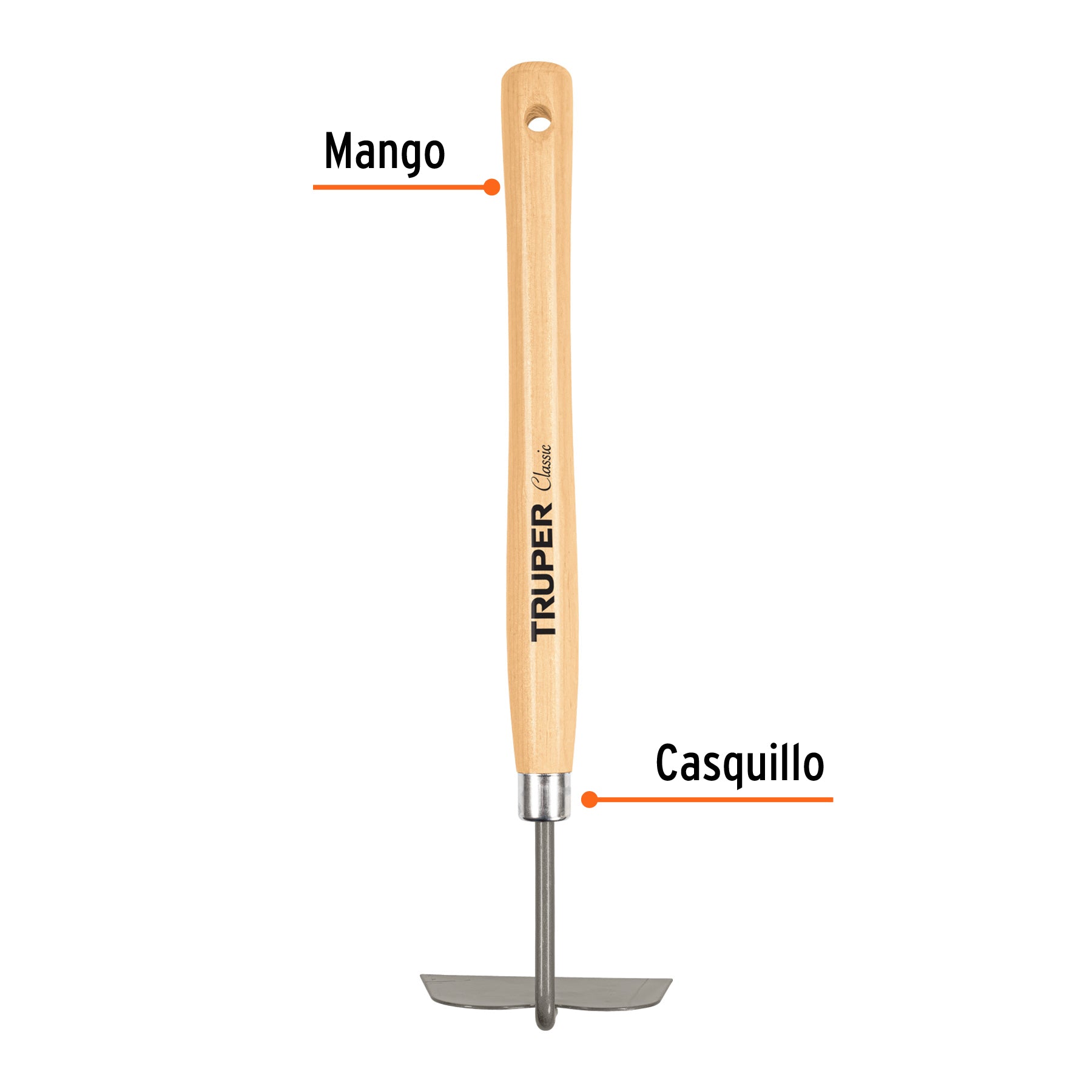 Azadón para jardín, mango de 12-1/4", TRUPER
