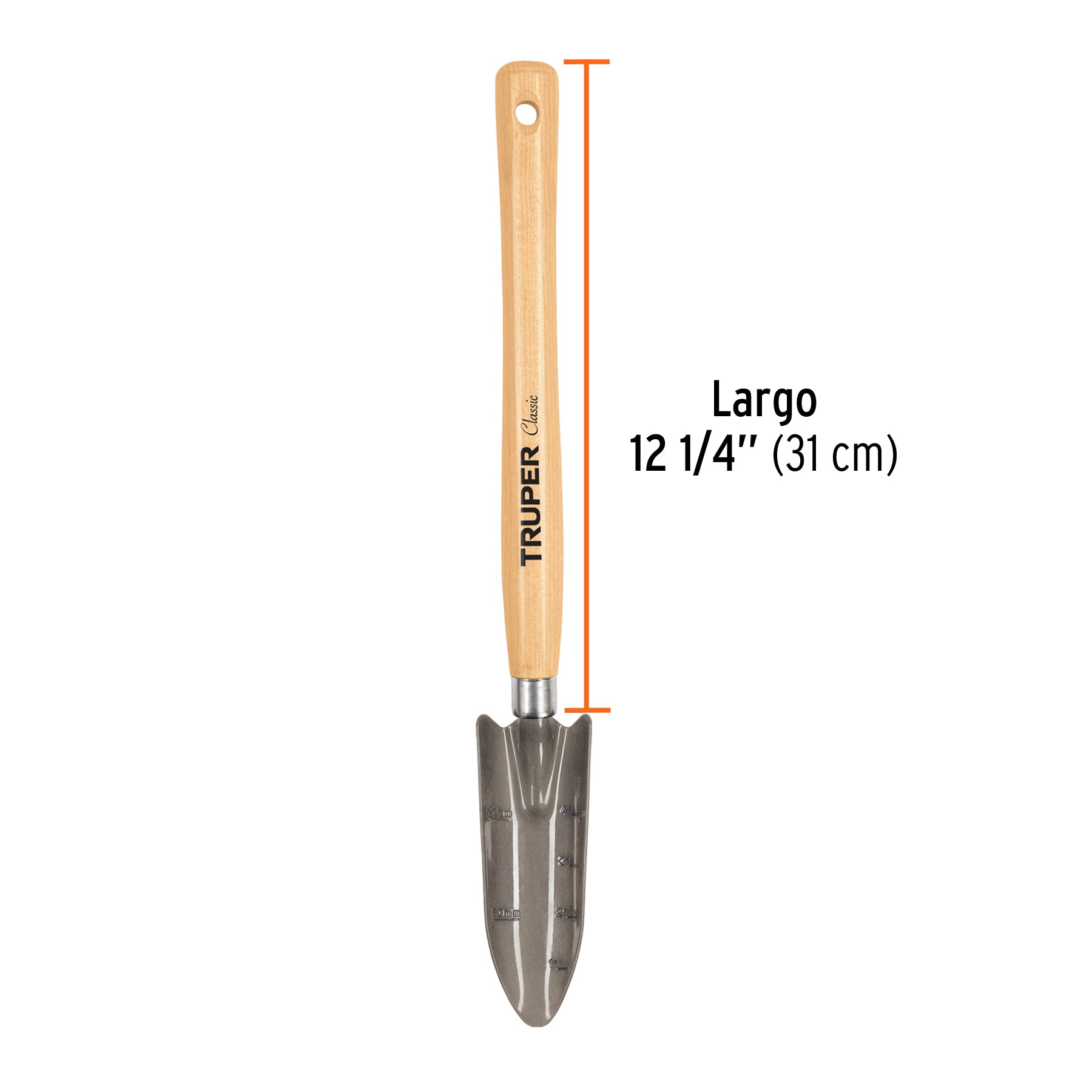 Trasplantador para jardín, mango de 12-1/4", TRUPER