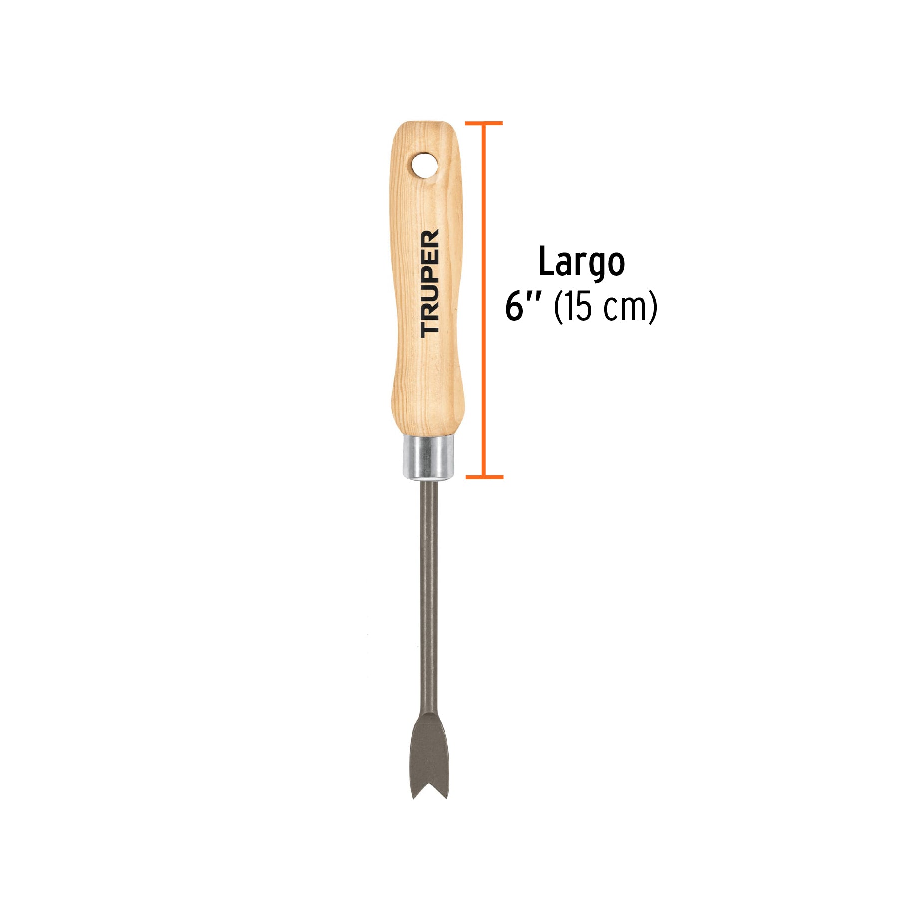 Deshierbador para jardín, mango de 6", TRUPER