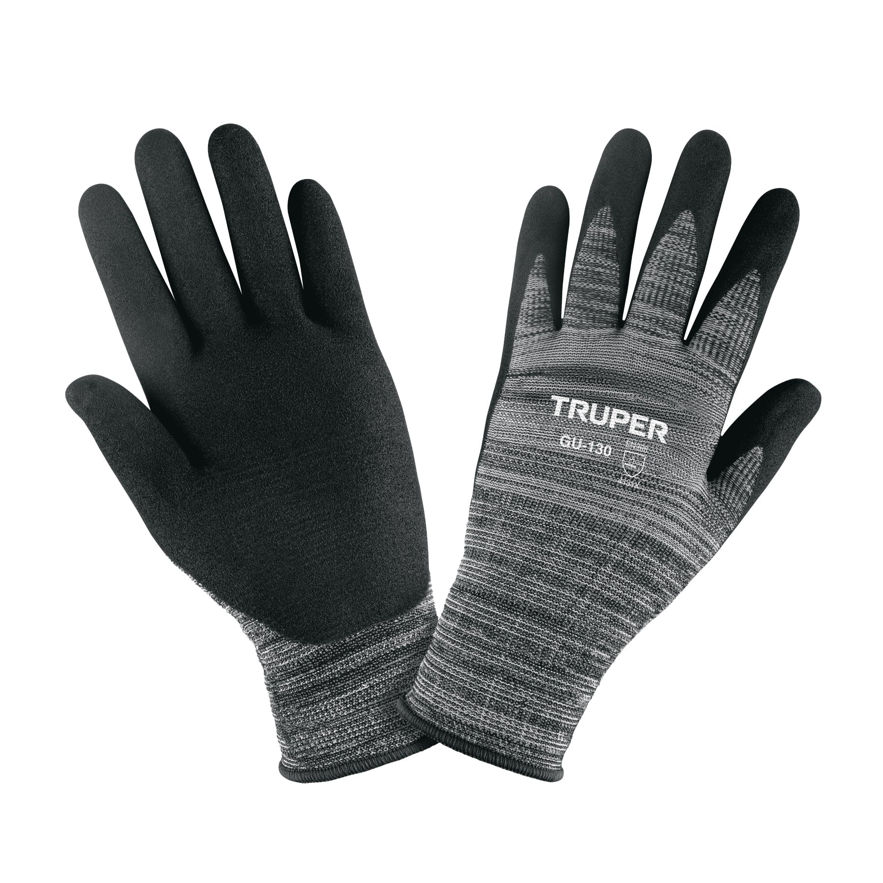 Guantes de nylon recubiertos de nitrilo arenoso, XCH, TRUPER