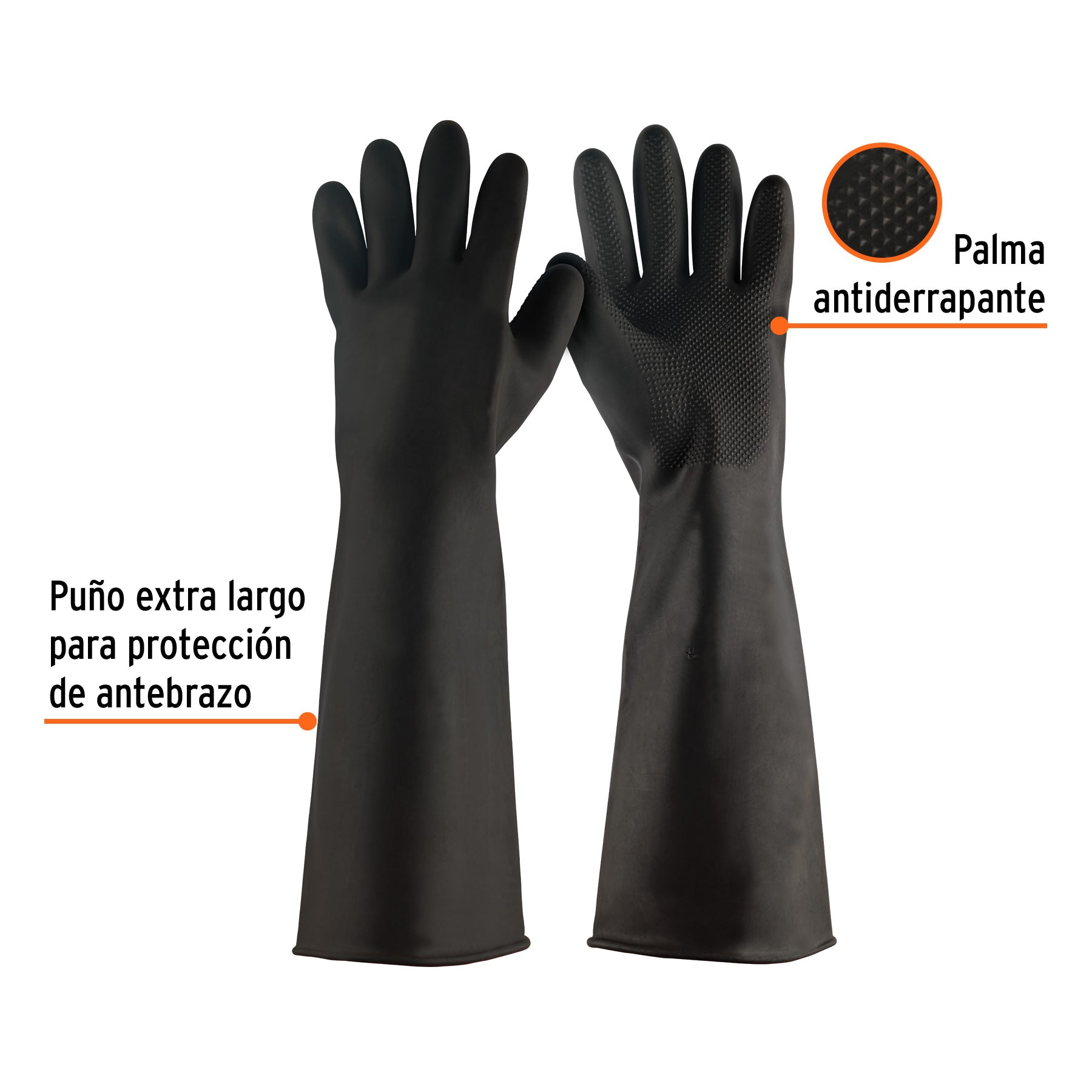 Guantes de látex industriales, M, TRUPER