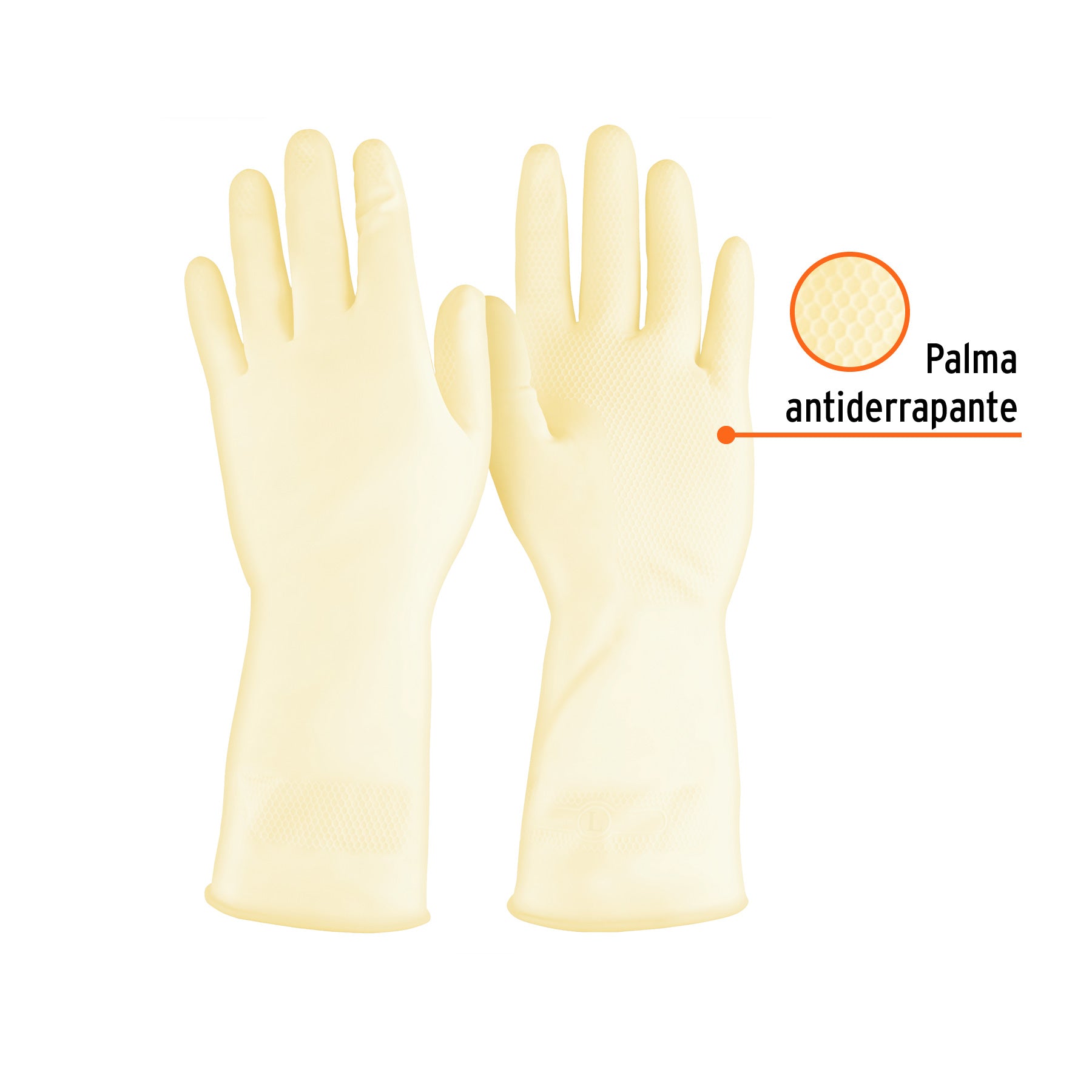Guantes de látex para manejo de alimentos, G, TRUPER (DESC)