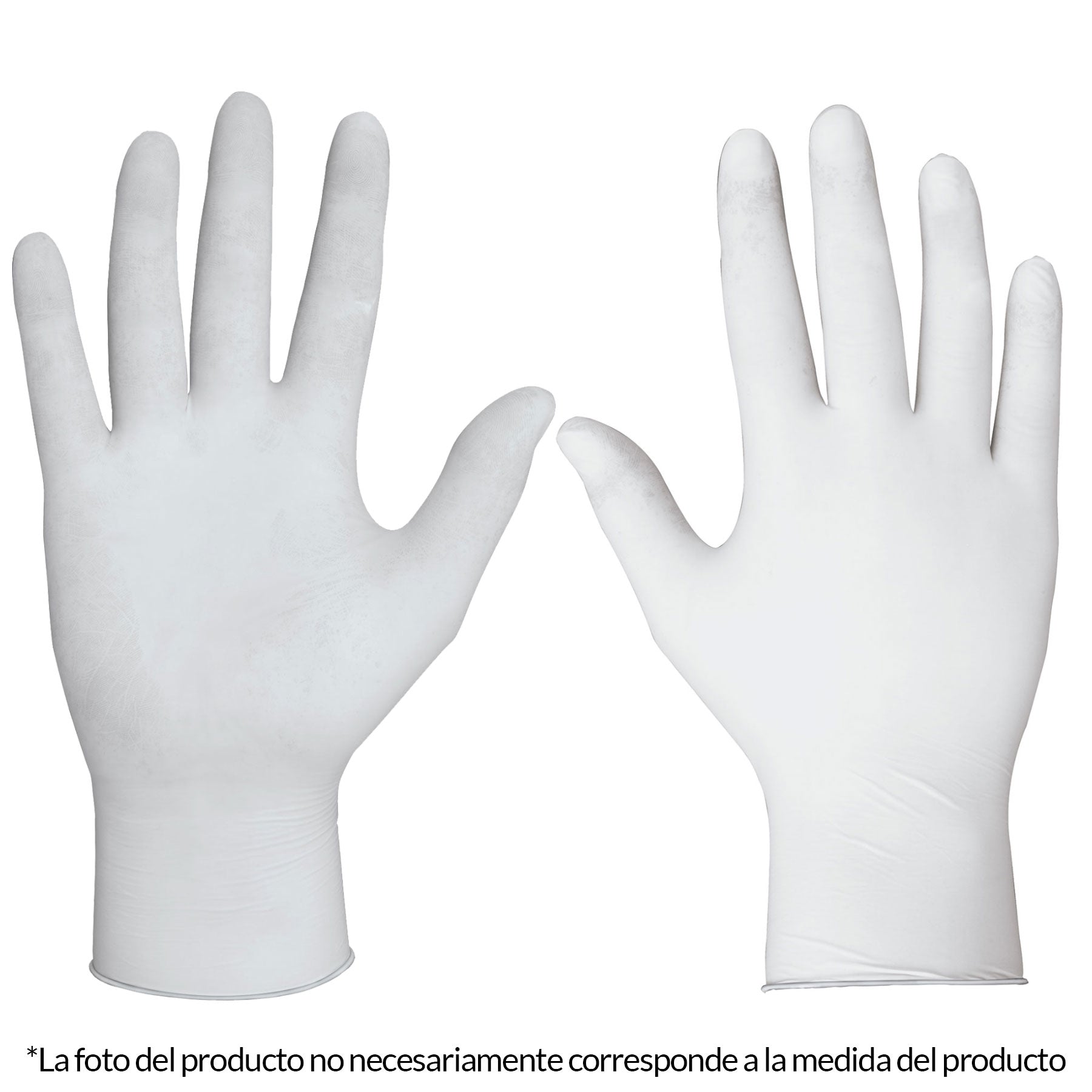 Guantes de látex, desechable, mediano, bolsa 10 piezas