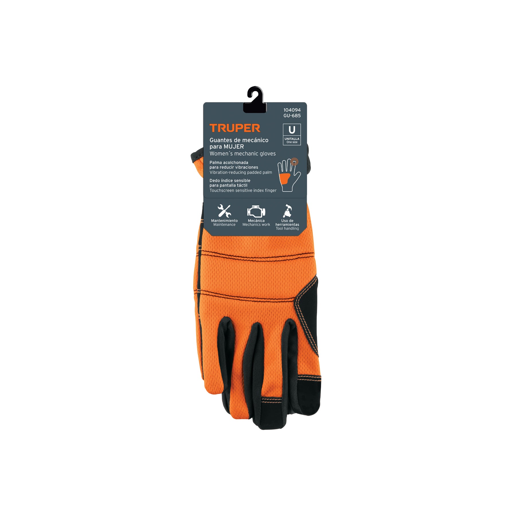 Guantes de mecánico para mujer, unitalla, TRUPER