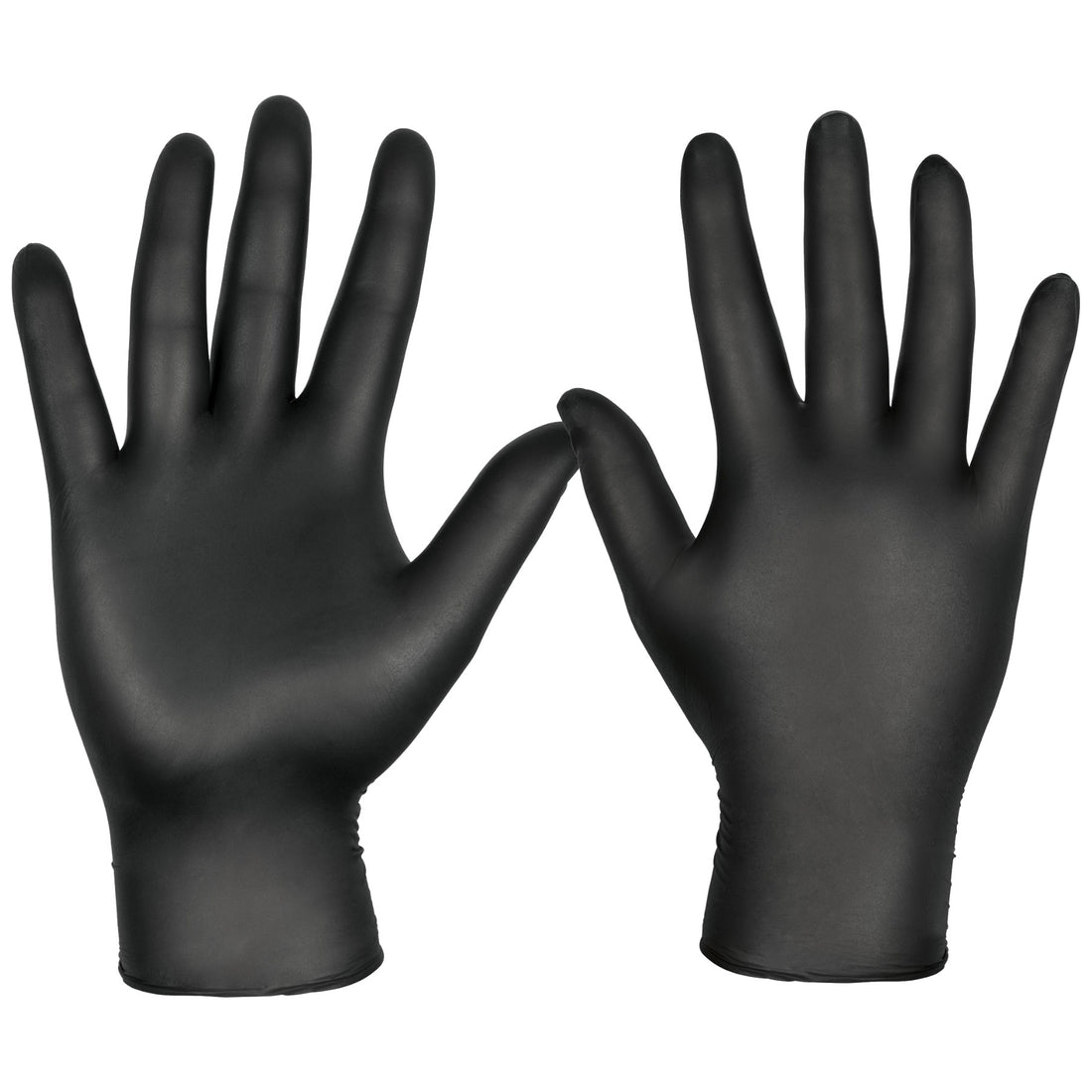 Guantes de nitrilo, desechable, negro, chico, bolsa 10piezas
