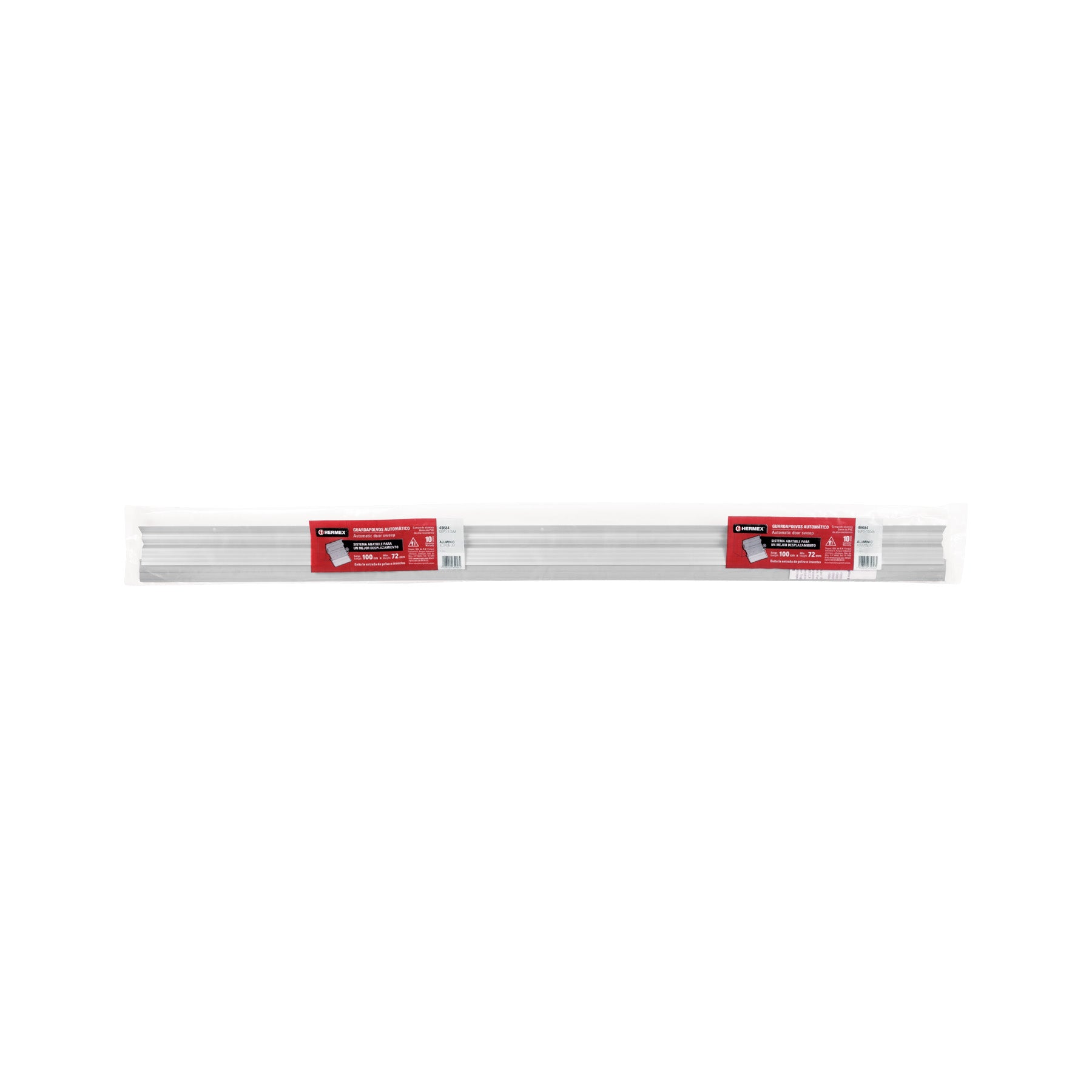 Guardapolvo automático 100 cm aluminio, HERMEX