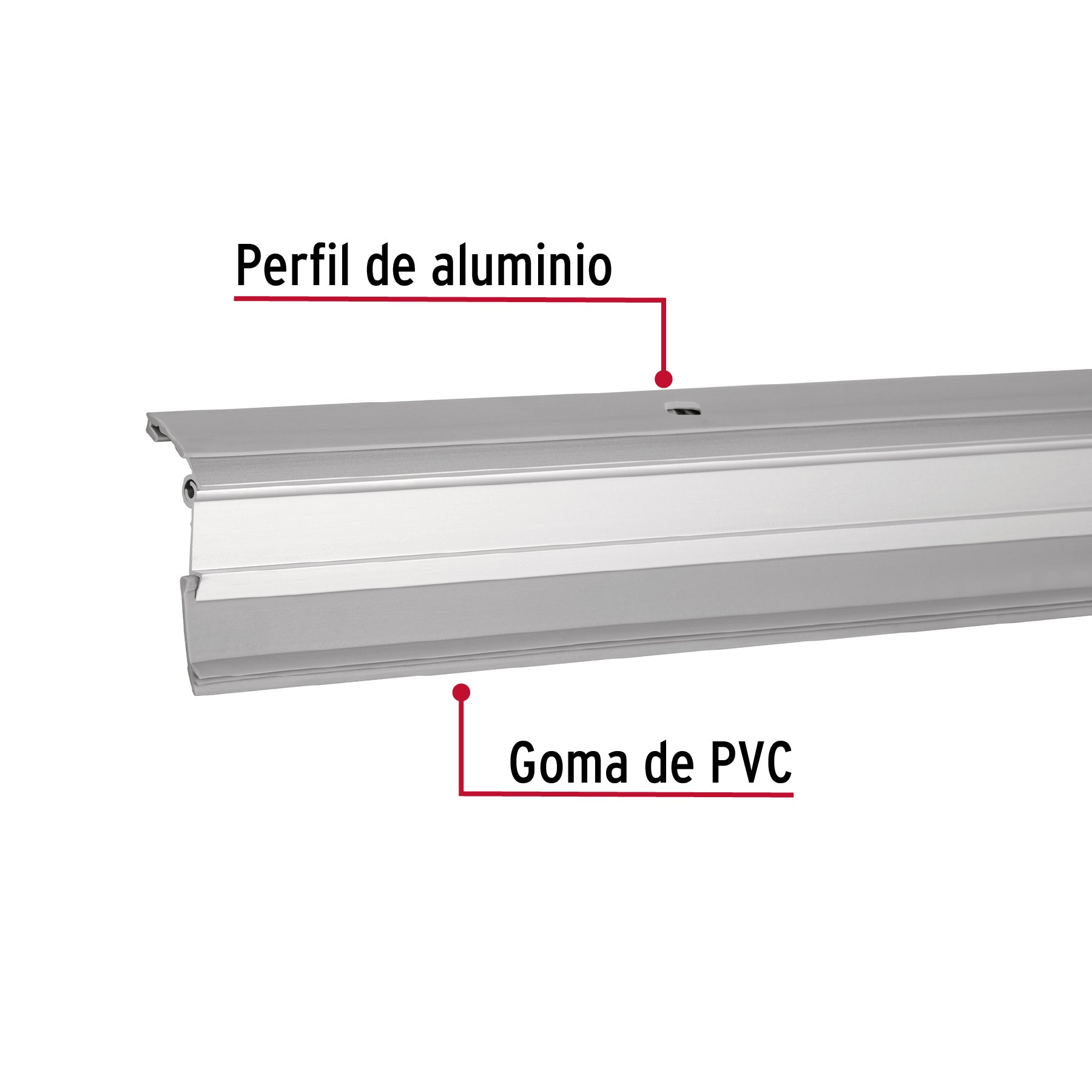 Guardapolvo automático 100 cm aluminio, HERMEX