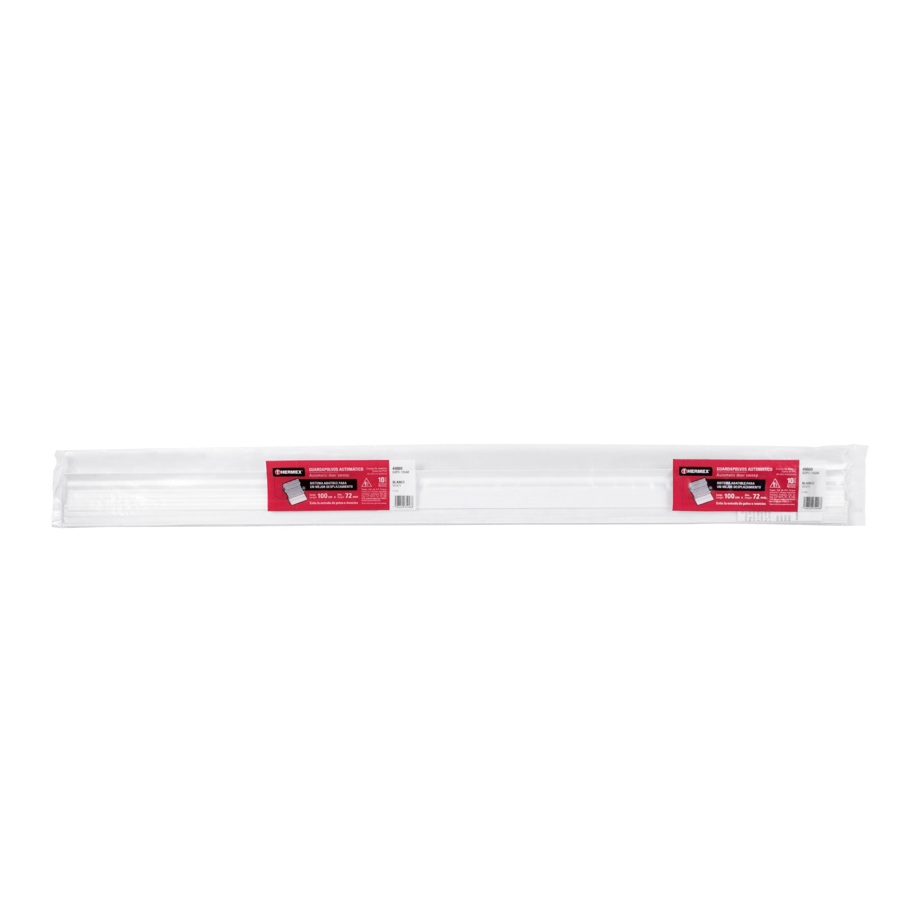 Guardapolvo automático 100 cm blanco, HERMEX