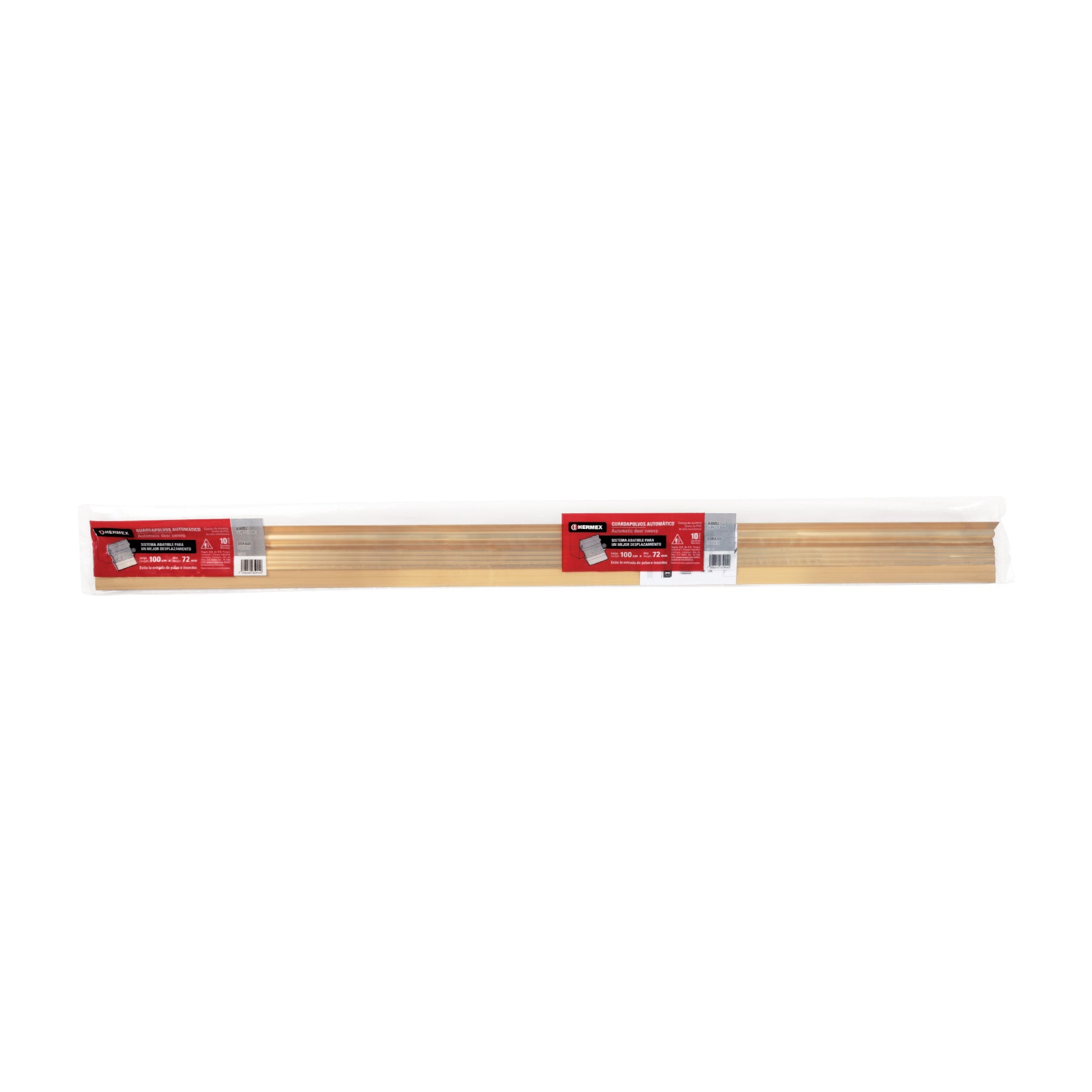 Guardapolvo automático 100 cm dorado, HERMEX