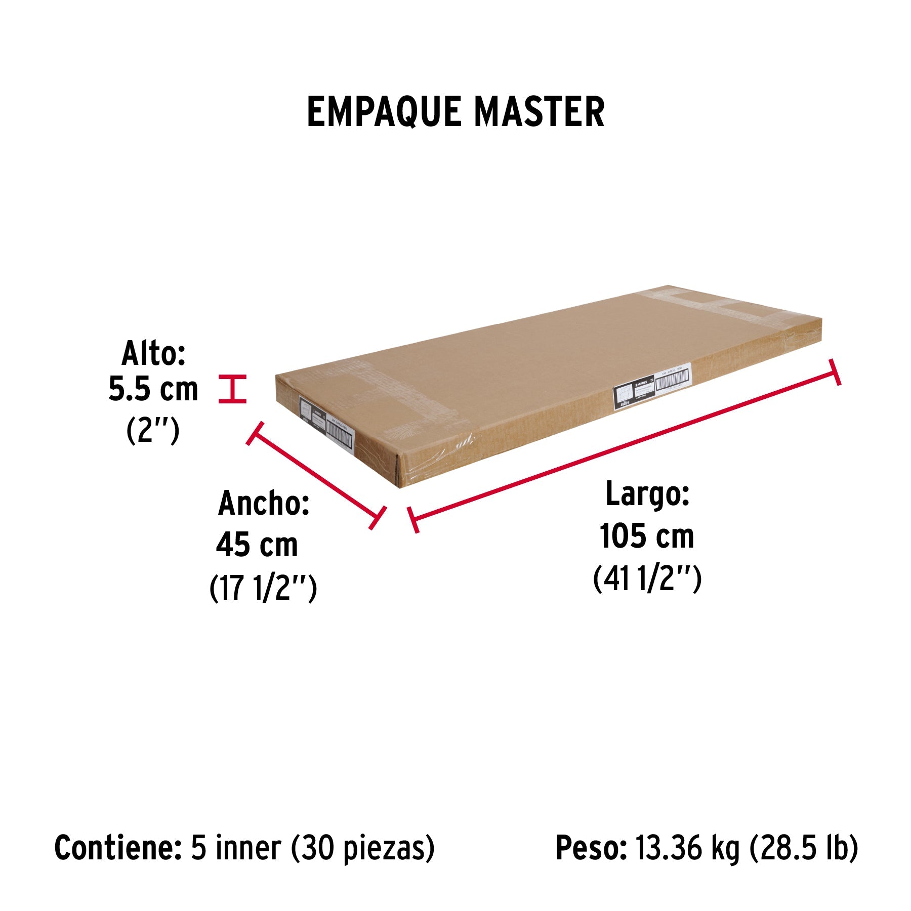 Guardapolvo automático 100 cm negro, HERMEX - Empaque