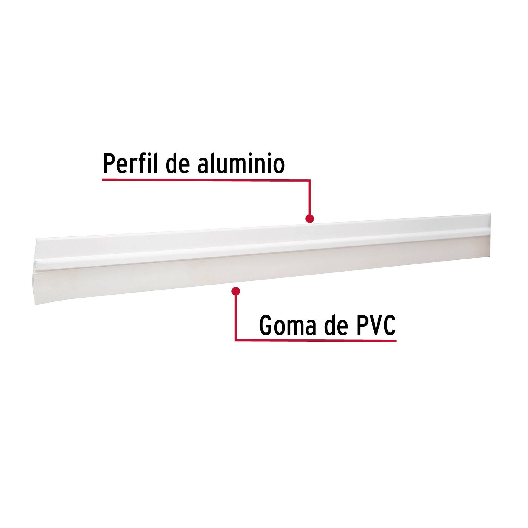 Guardapolvo fijo de 100 cm, blanco, HERMEX