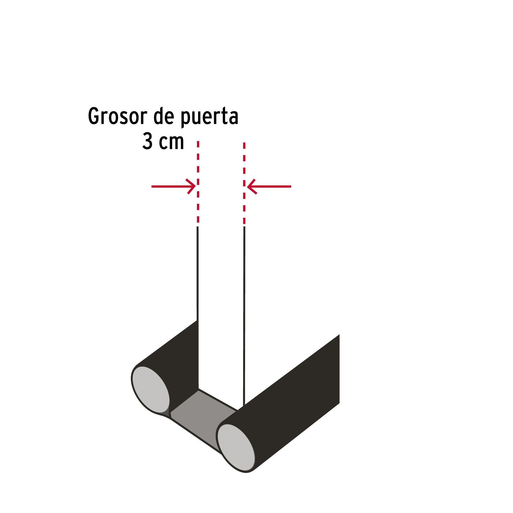 Guardapolvo con funda 95 cm, gris, HERMEX