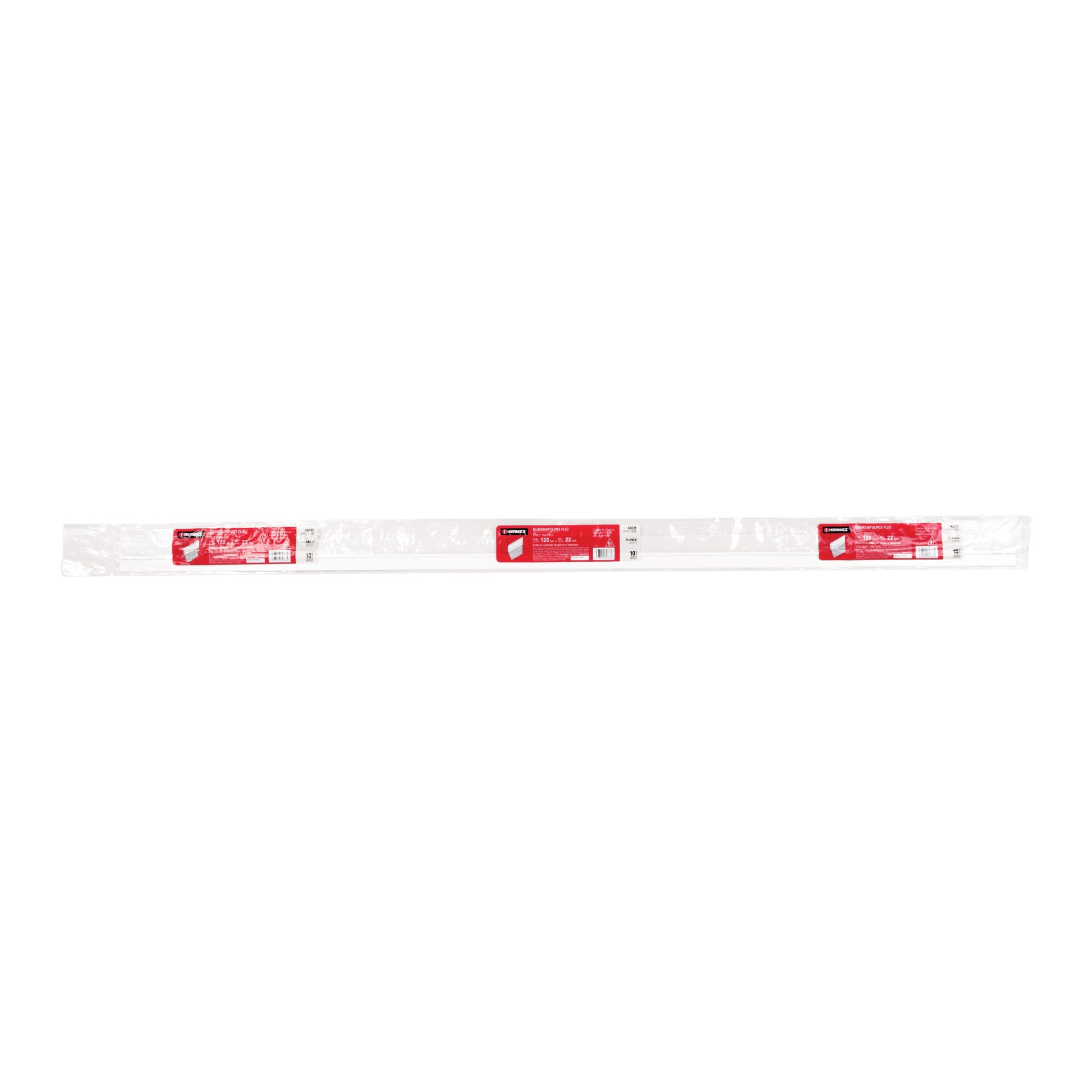 Guardapolvo fijo de 120 cm, blanco, HERMEX
