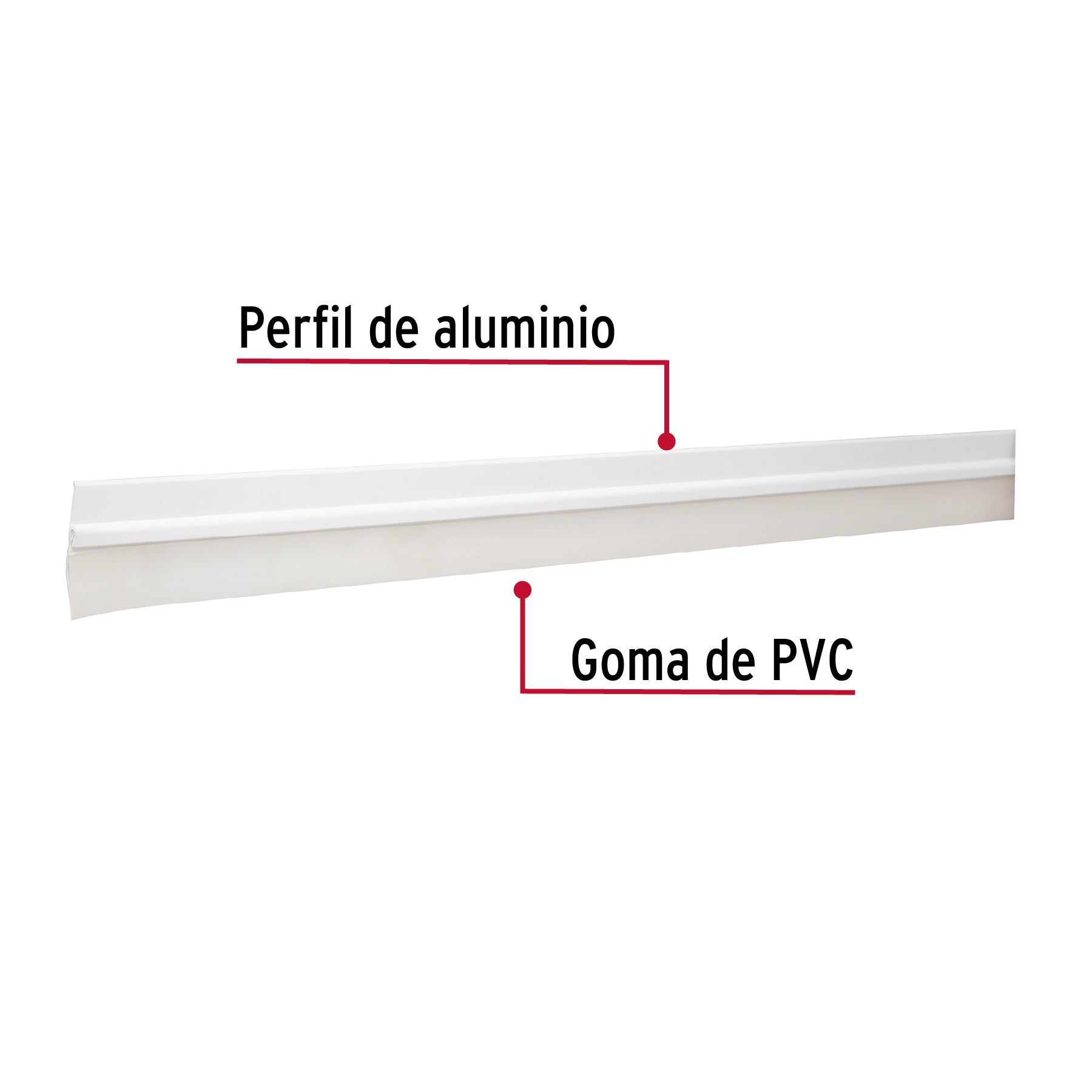 Guardapolvo fijo de 120 cm, blanco, HERMEX