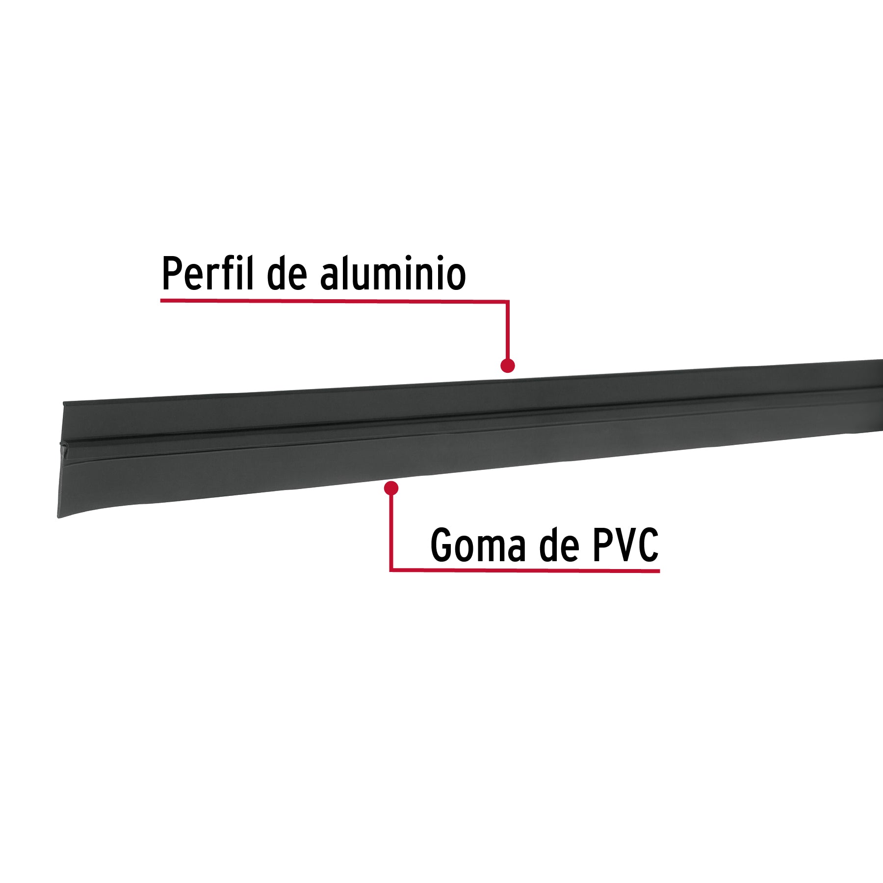 Guardapolvo fijo de 120 cm, negro, HERMEX