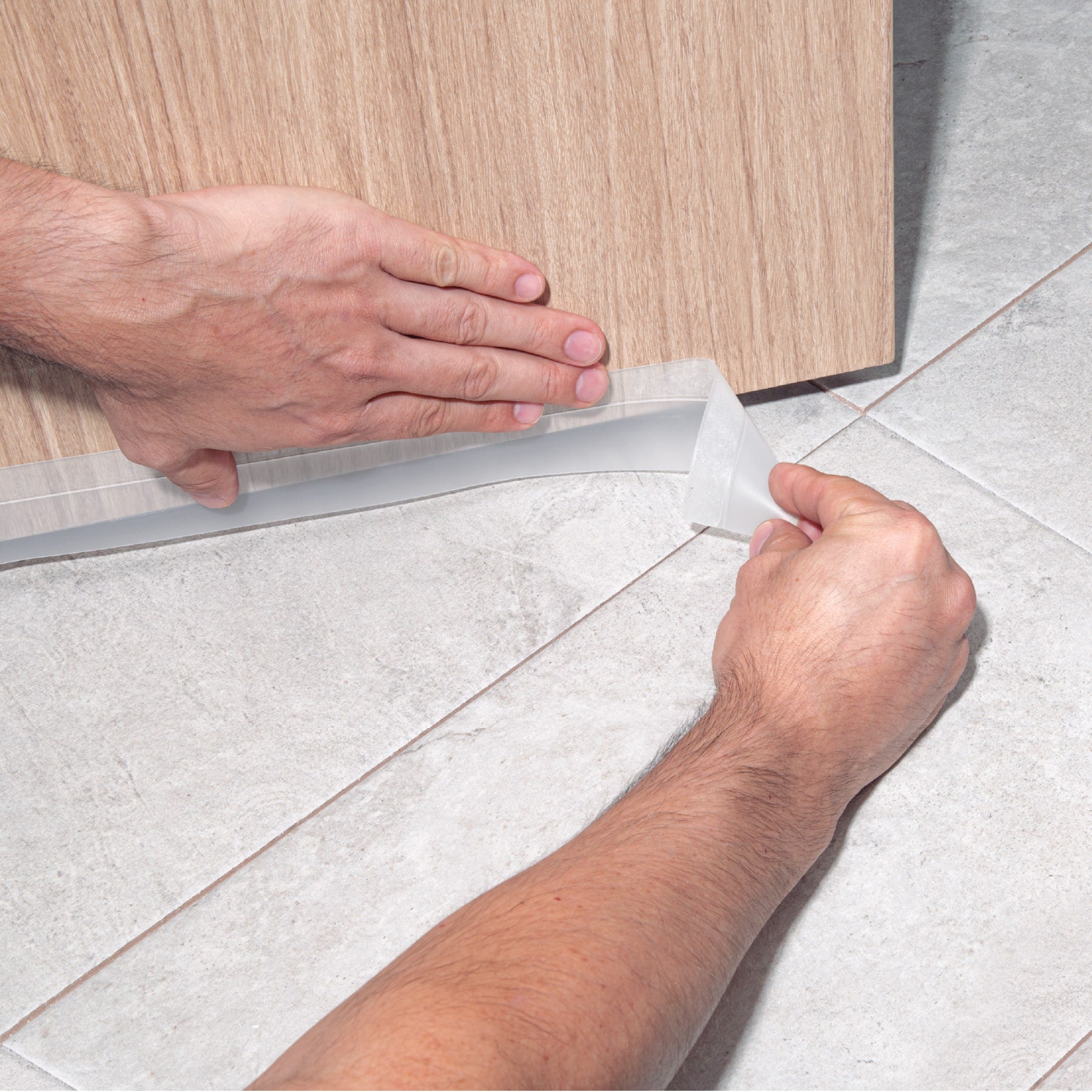 Cinta guardapolvo 5 m x 45 mm, transparente, HERMEX