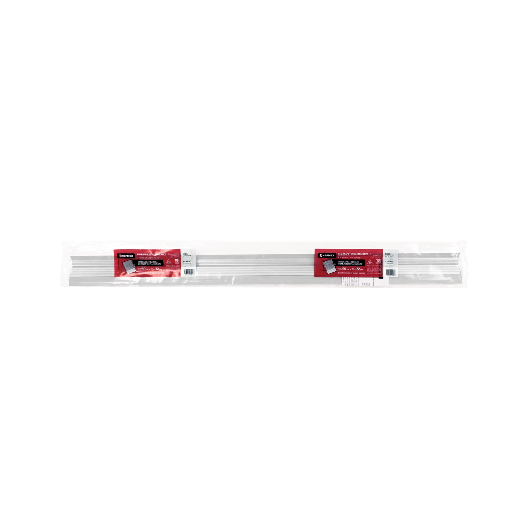 Guardapolvo automático 90 cm aluminio, HERMEX