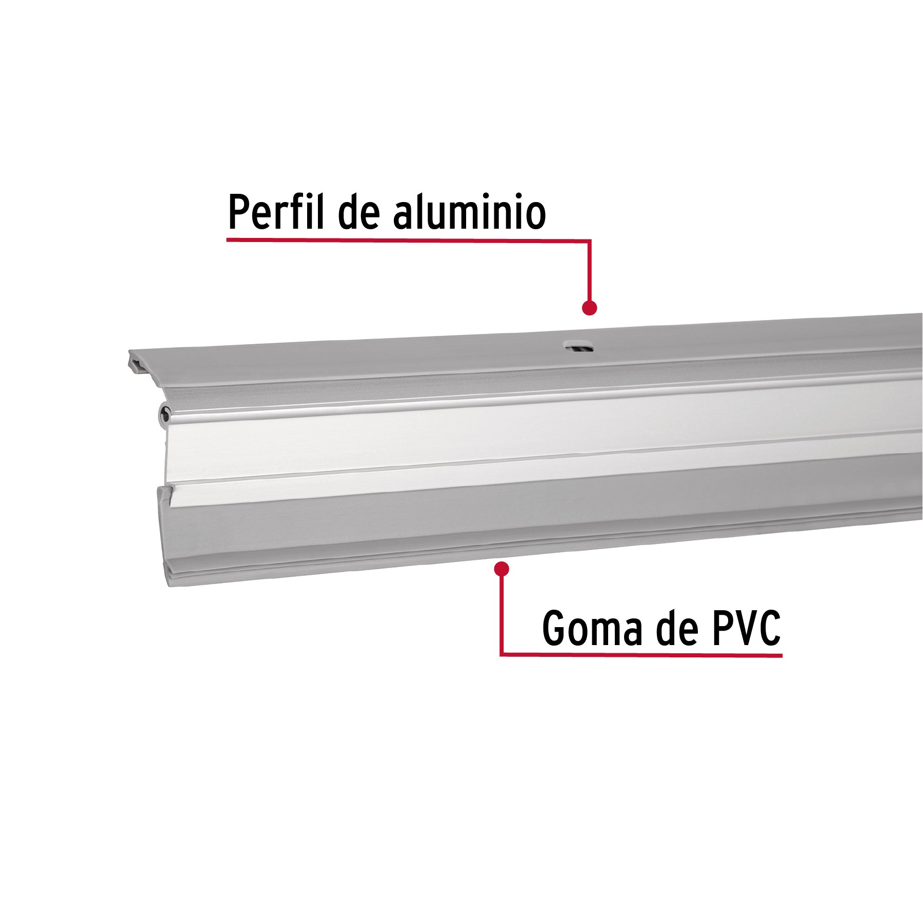 Guardapolvo automático 90 cm aluminio, HERMEX