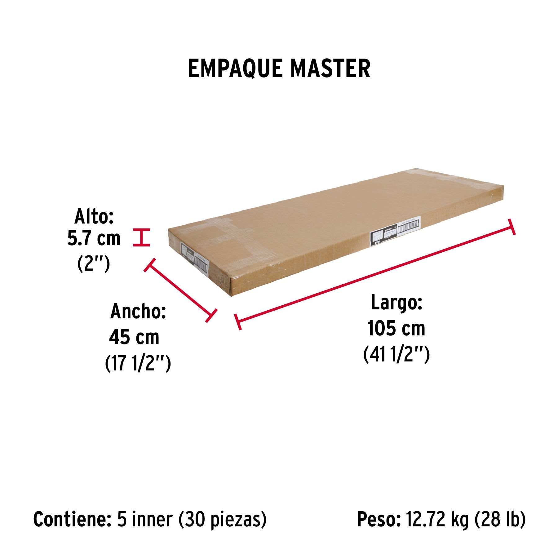 Guardapolvo automático 90 cm blanco, HERMEX - Empaque