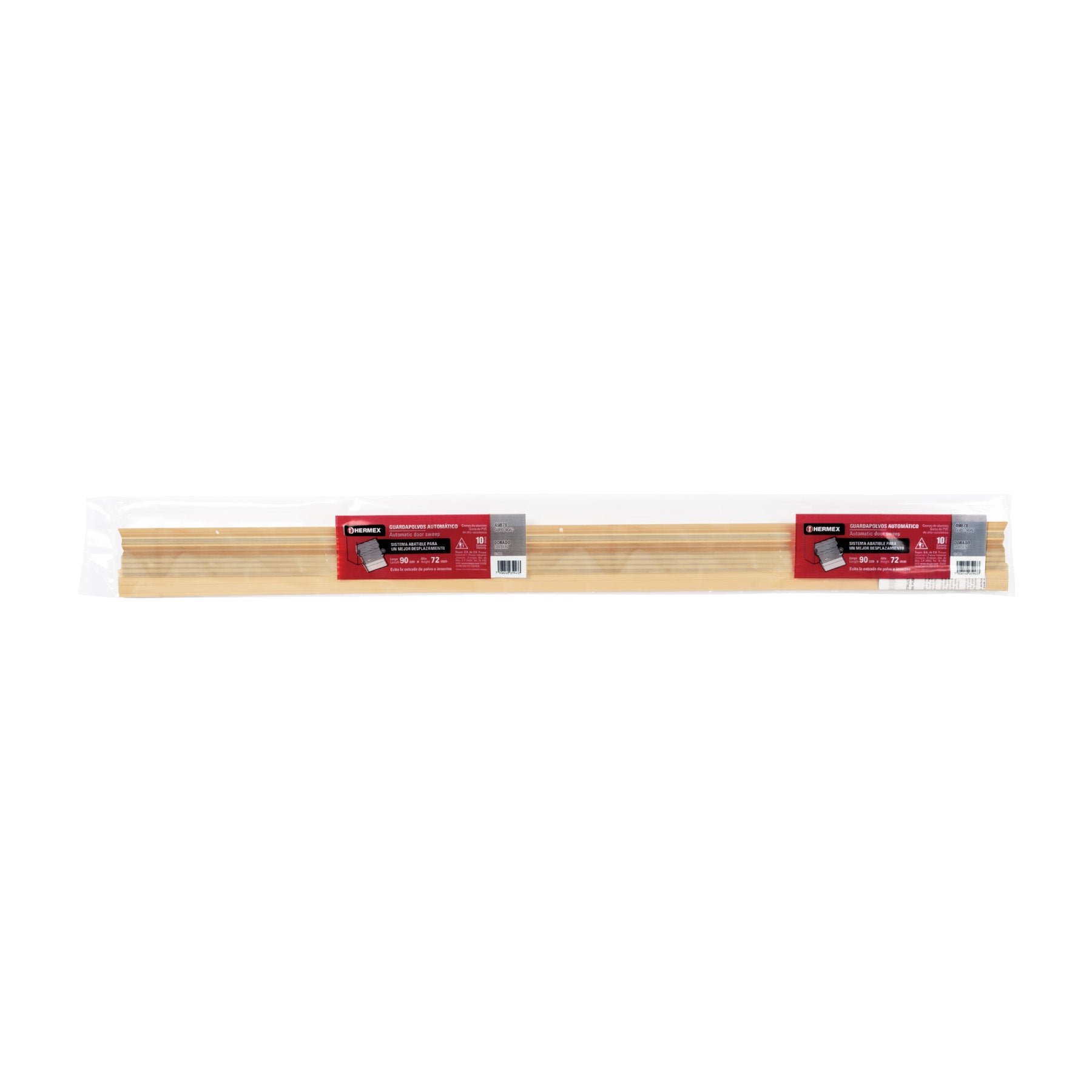 Guardapolvo automático 90 cm dorado, HERMEX