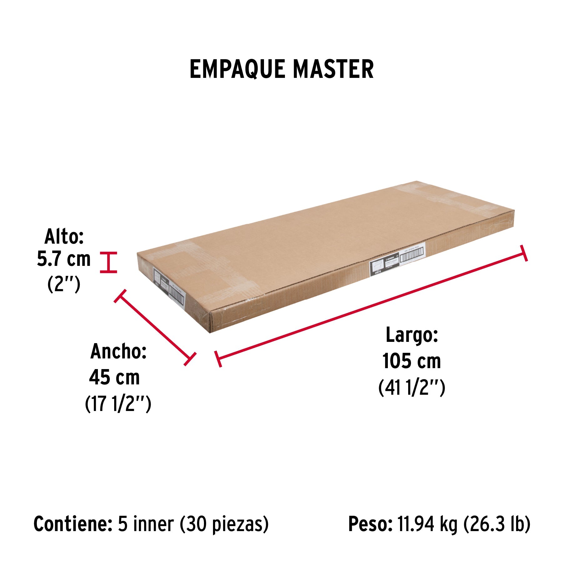 Guardapolvo automático 90 cm dorado, HERMEX - Empaque