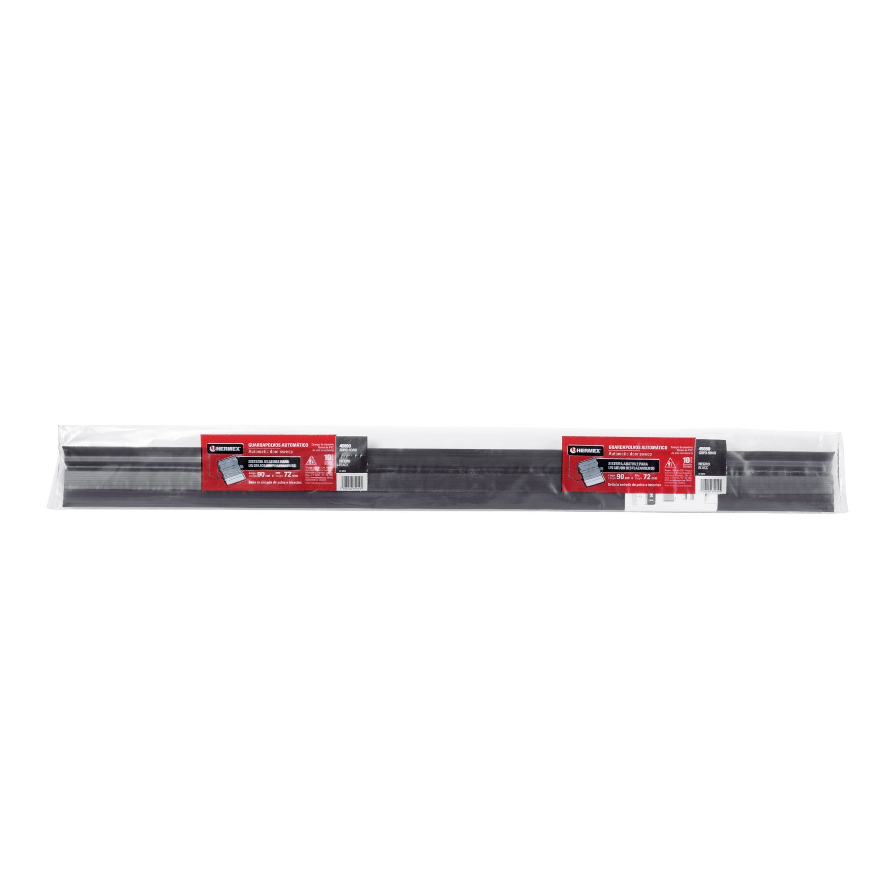 Guardapolvo automático 90 cm negro, HERMEX