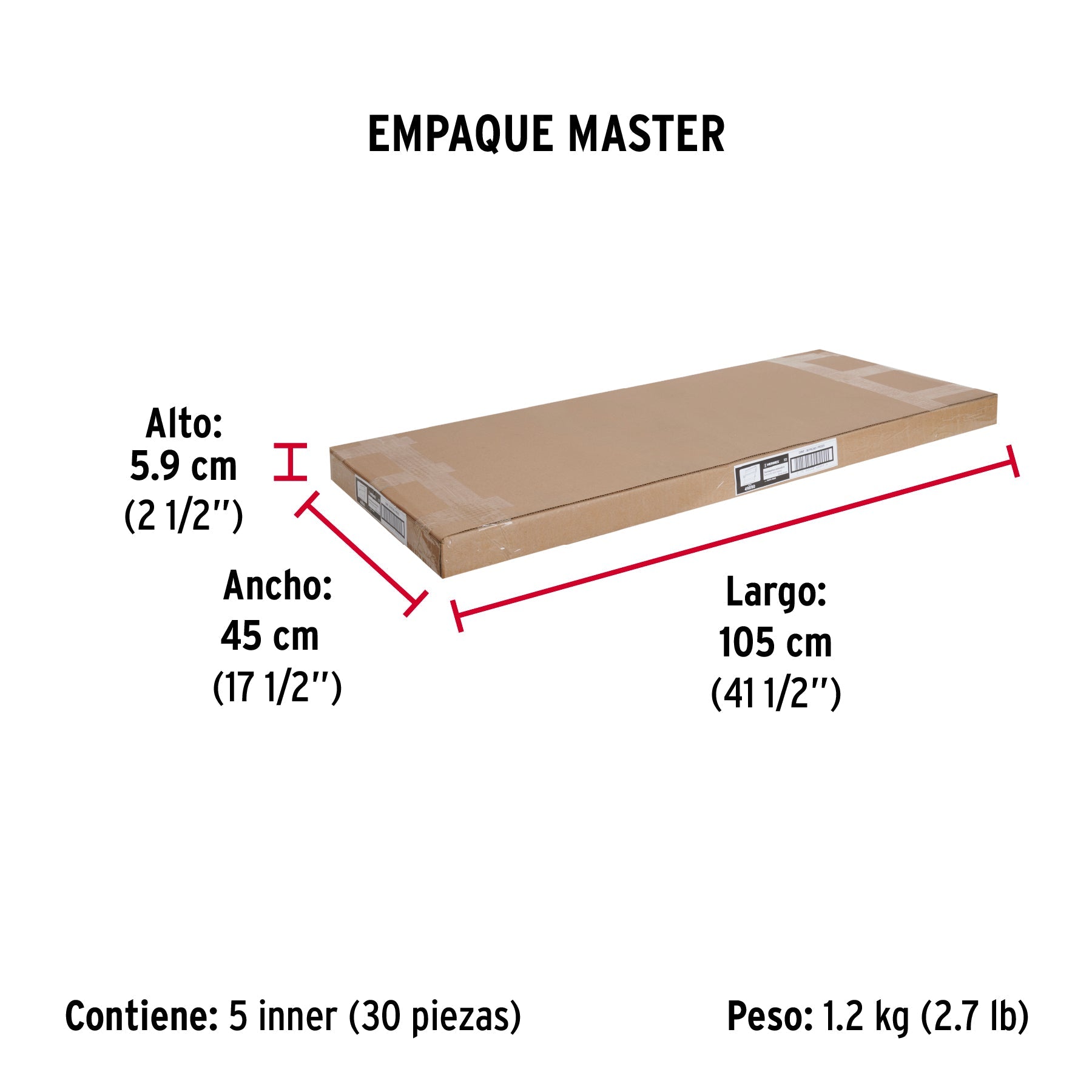 Guardapolvo automático 90 cm negro, HERMEX - Empaque