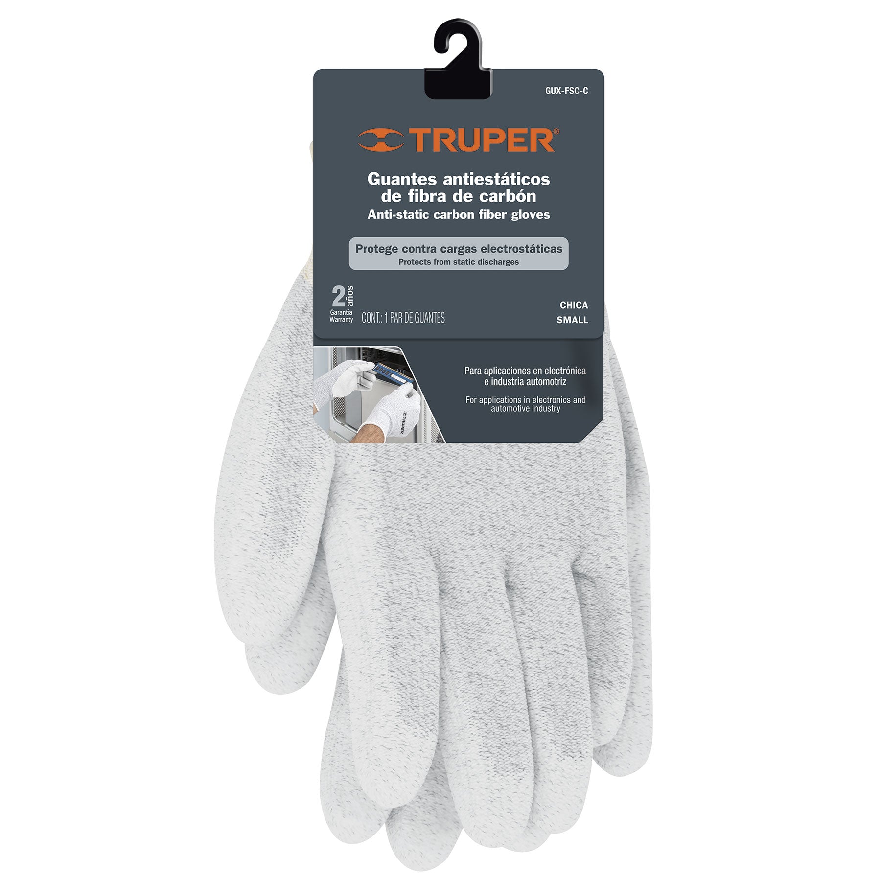 Guantes de fibra de carbono, grandes