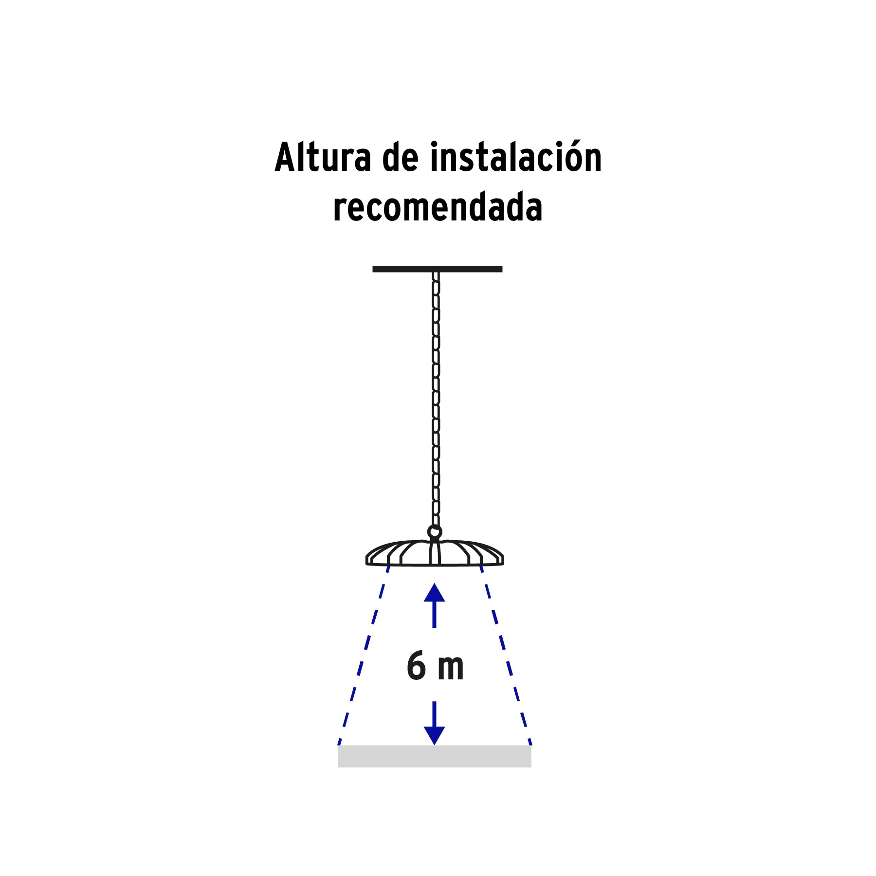 Luminario LED High Bay 100 W 6500 K, VOLTECK